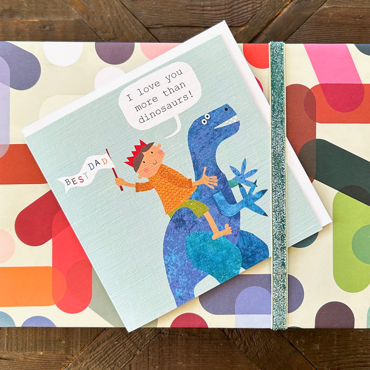 SS10 best dad dinosaur card