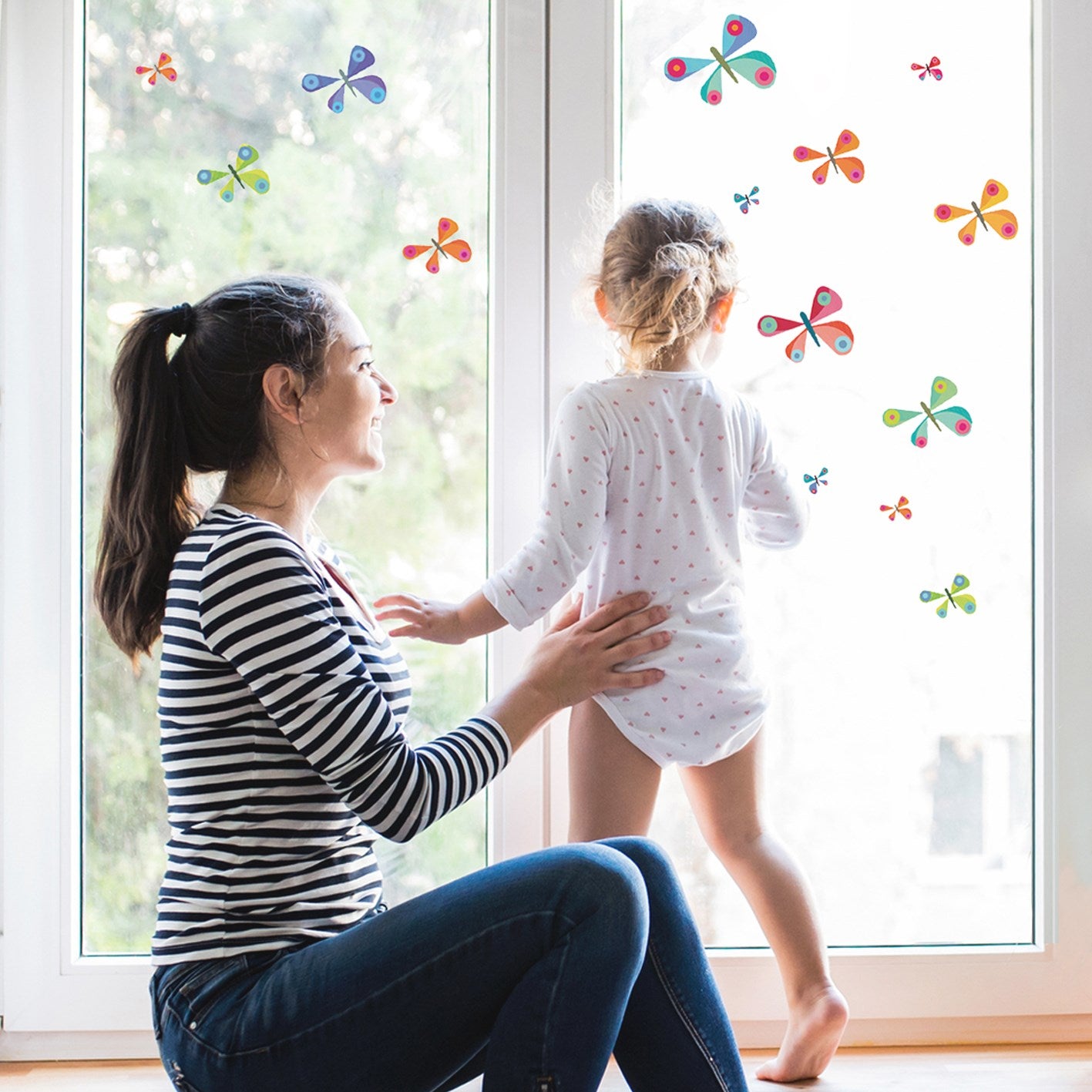 ST01 butterflies window sticker pack