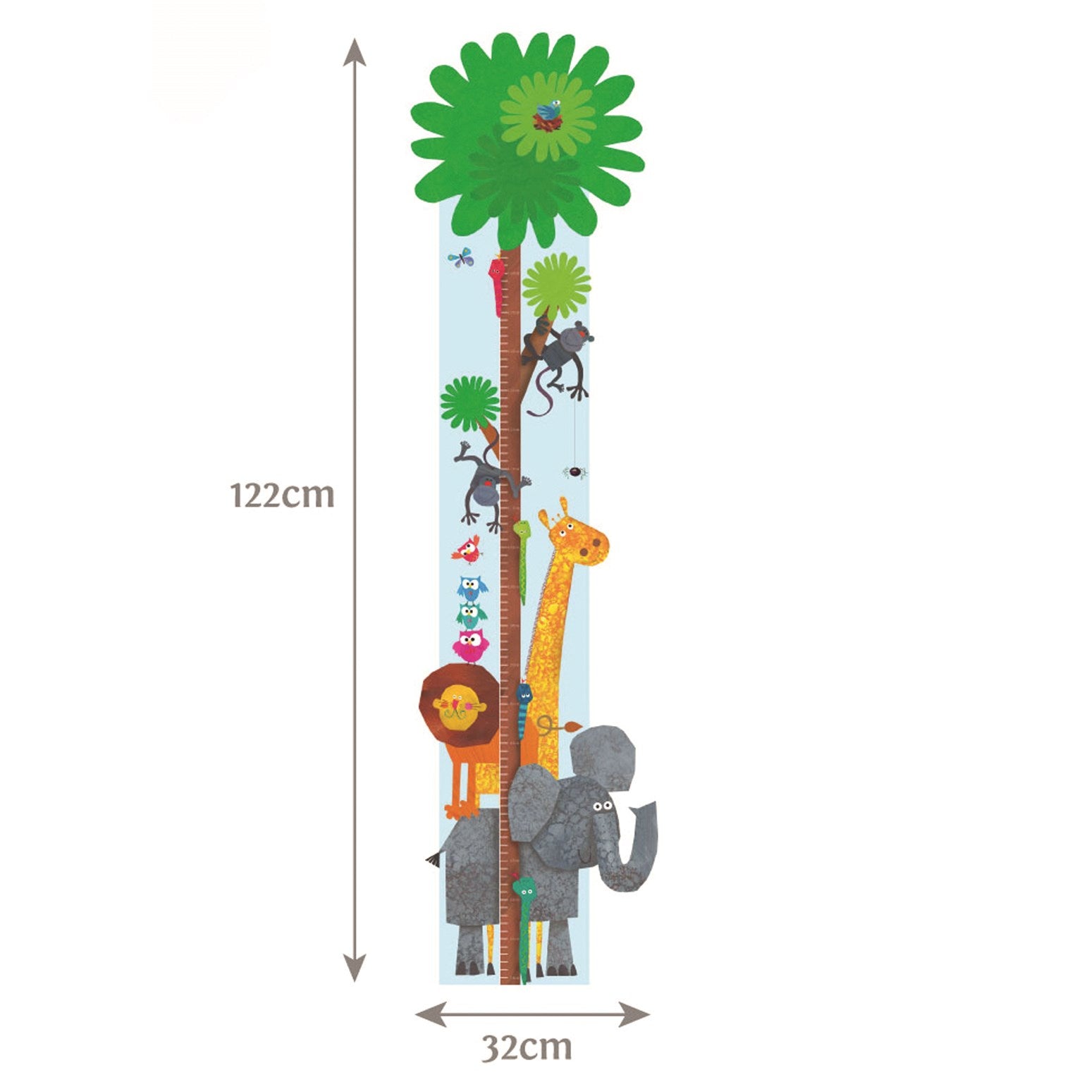 ST08 personalised jungle height chart
