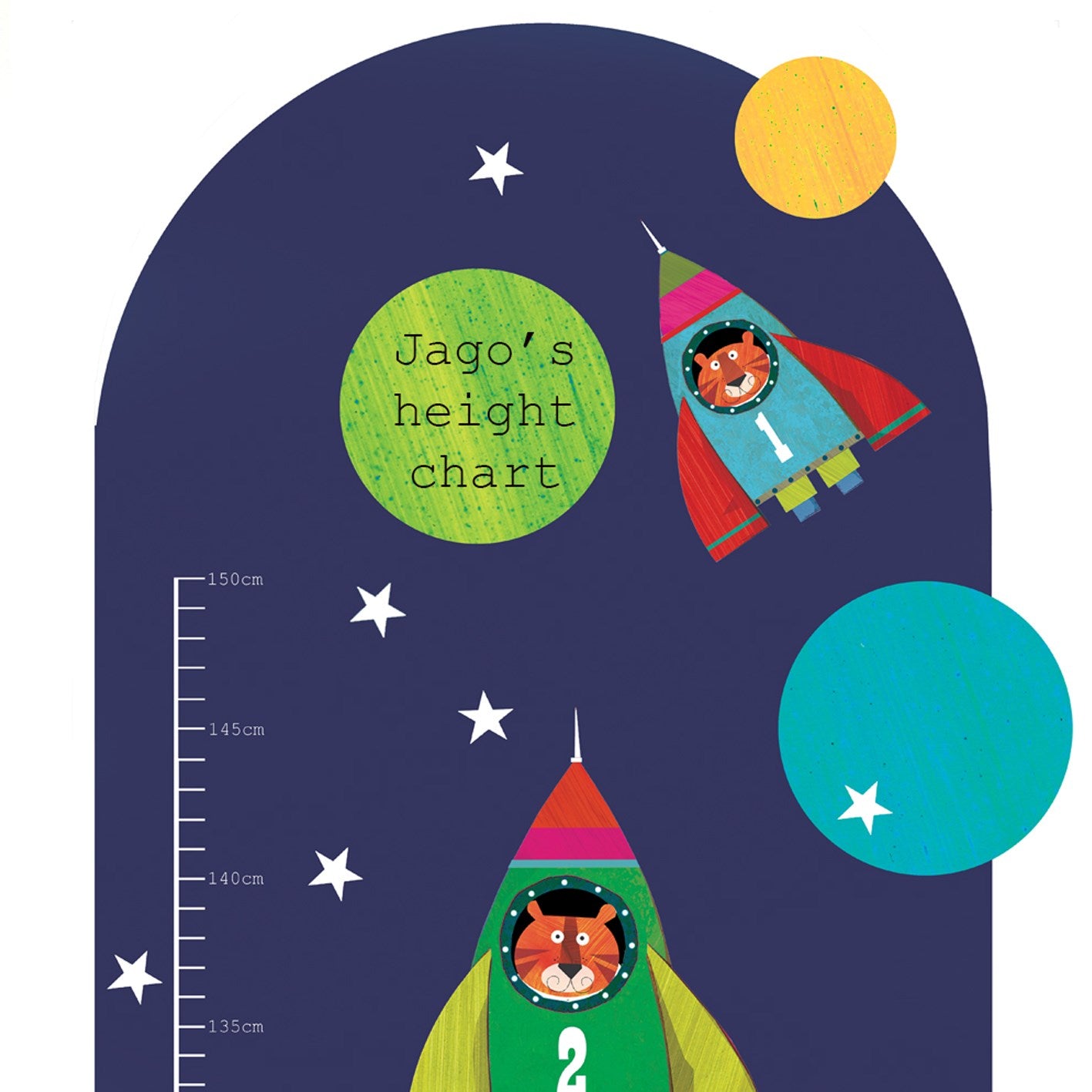 ST14 personalised space height chart