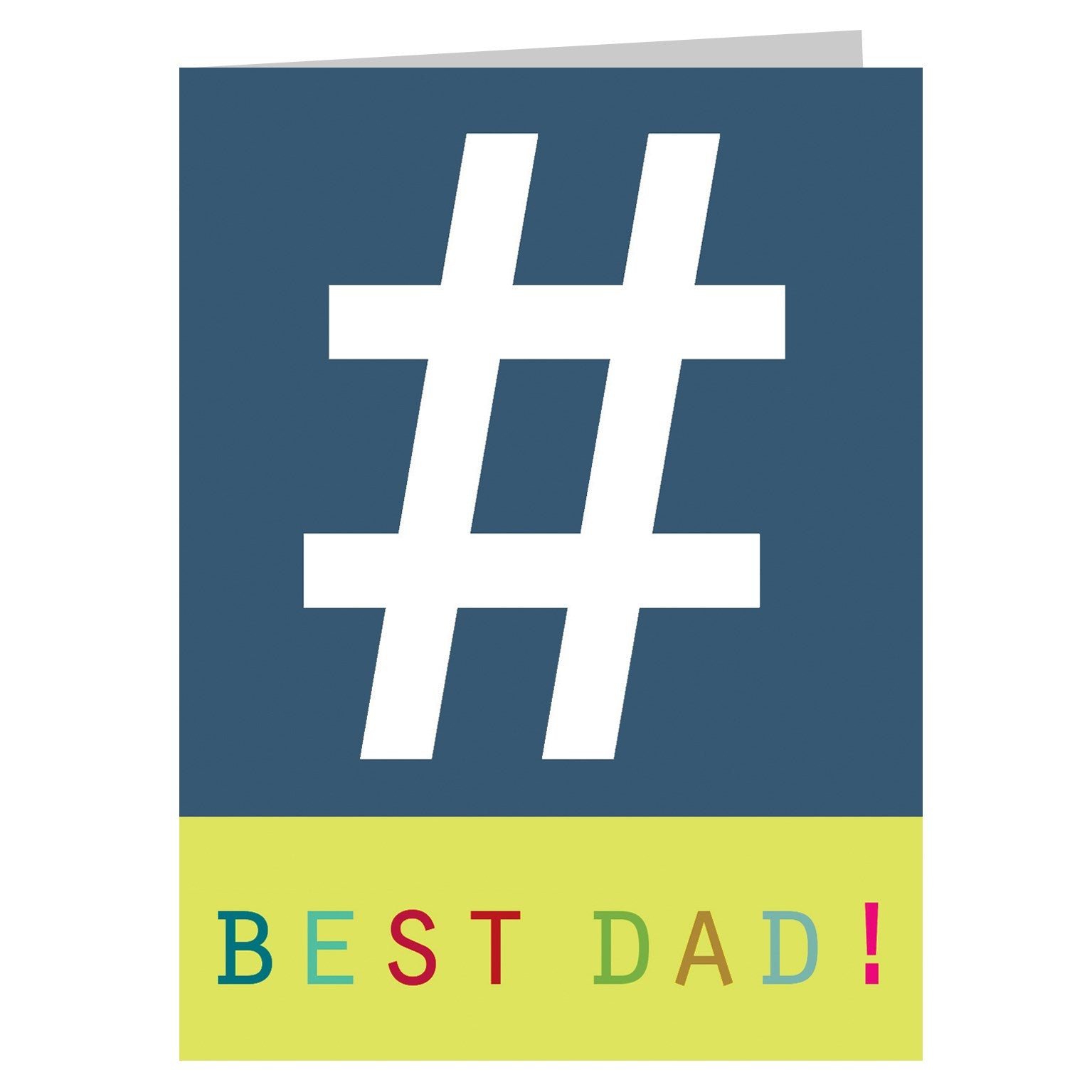STW04 mini hashtag best dad! card