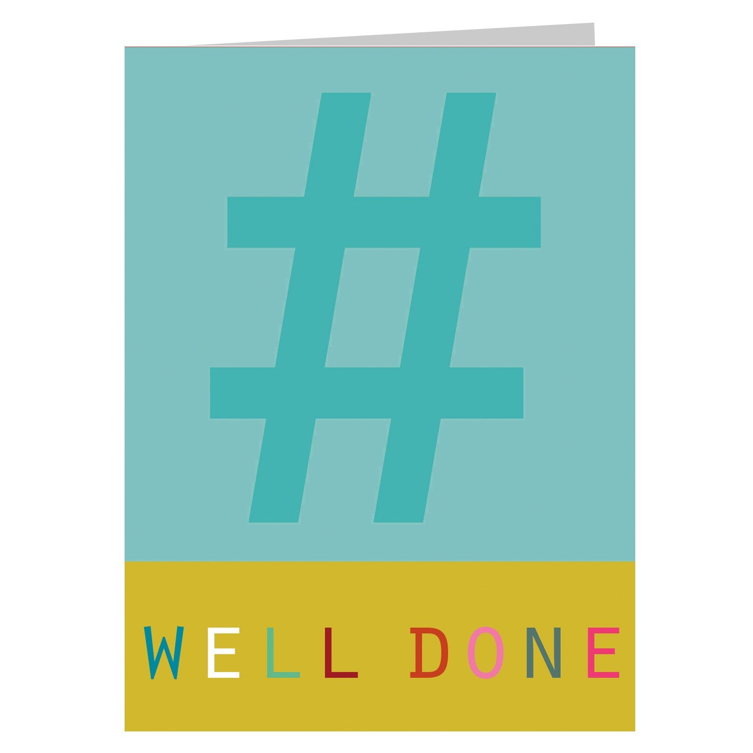 STW07 mini hashtag well done card