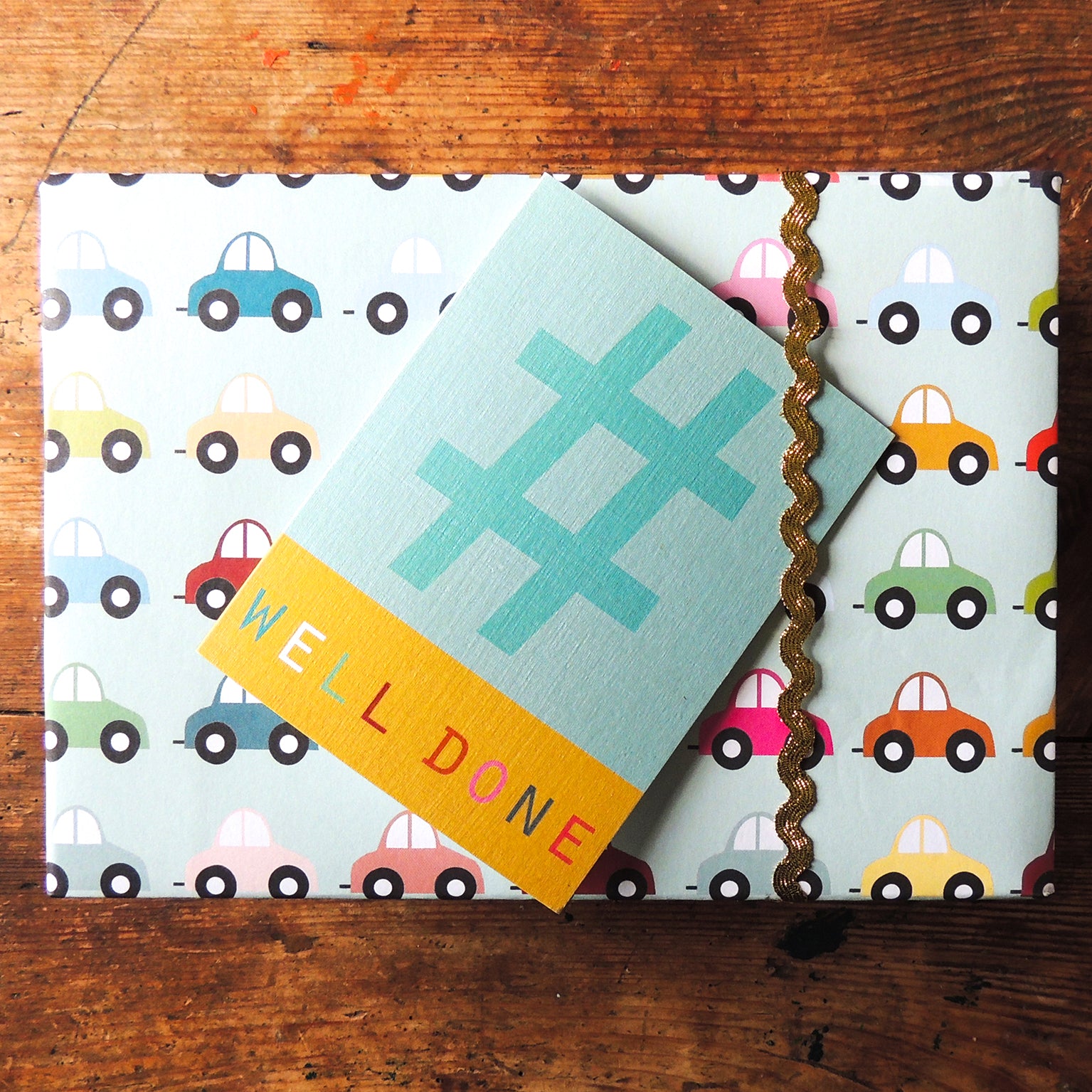 STW07 mini hashtag well done card