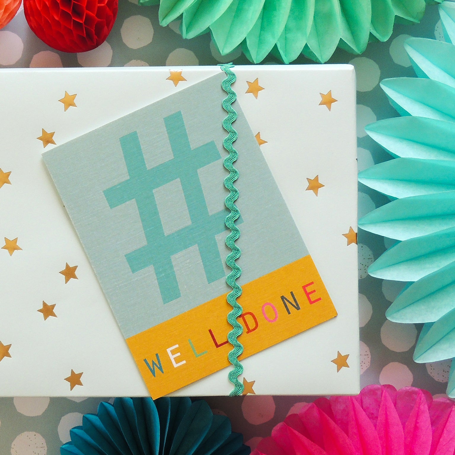 STW07 mini hashtag well done card