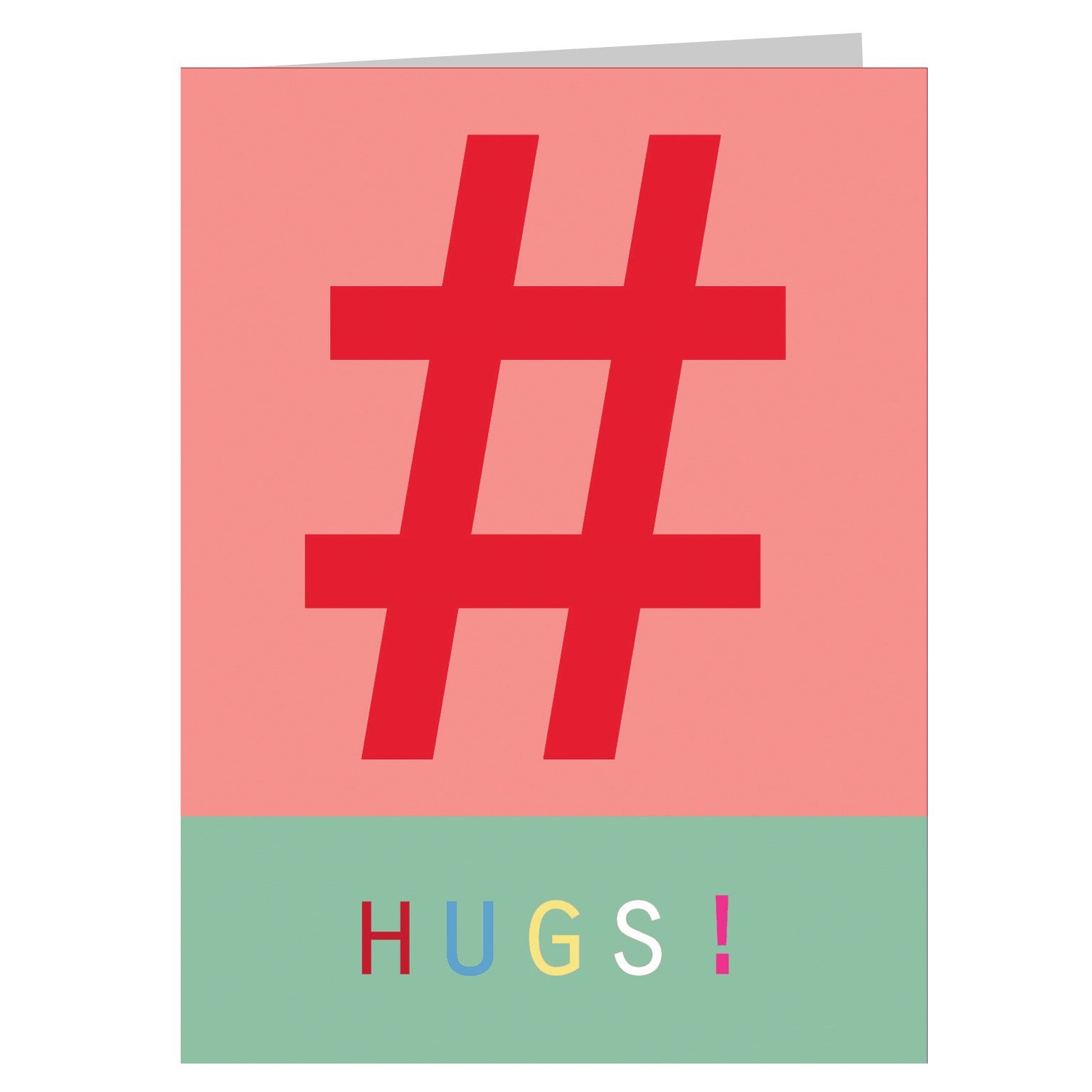 STW10 mini hashtag hugs! card