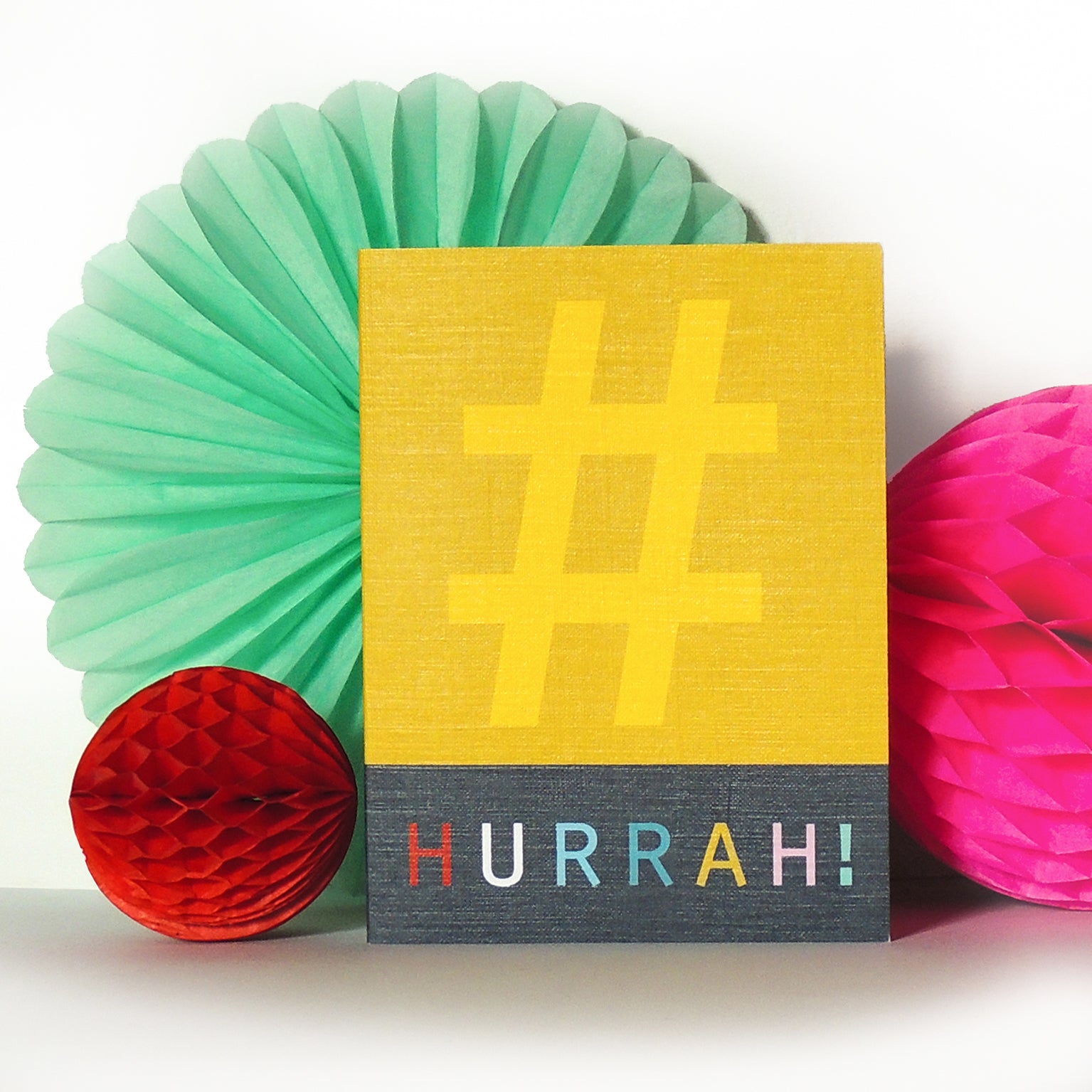 STW11 mini hashtag hurrah! card