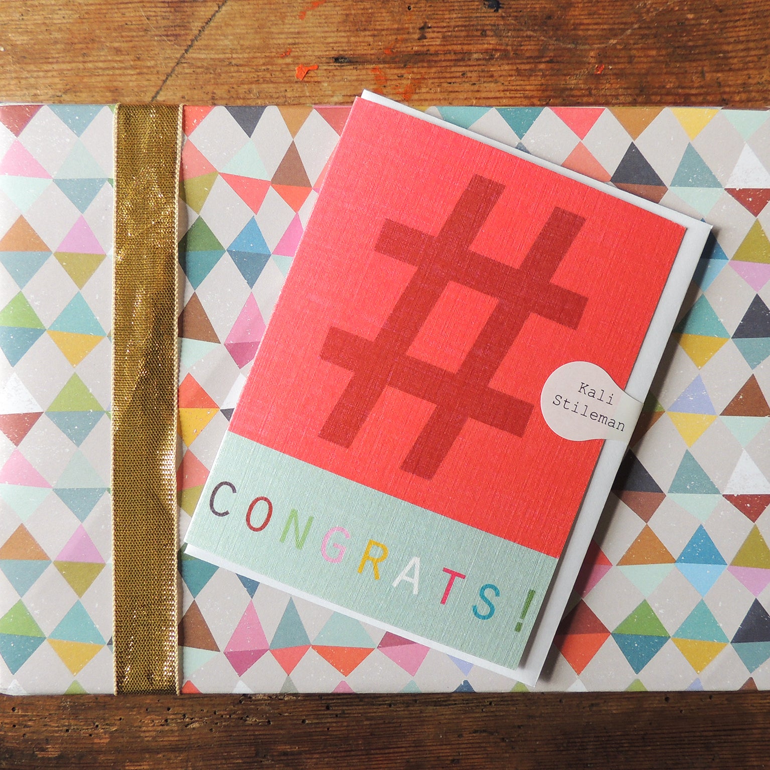 STW12 mini hashtag congrats! card