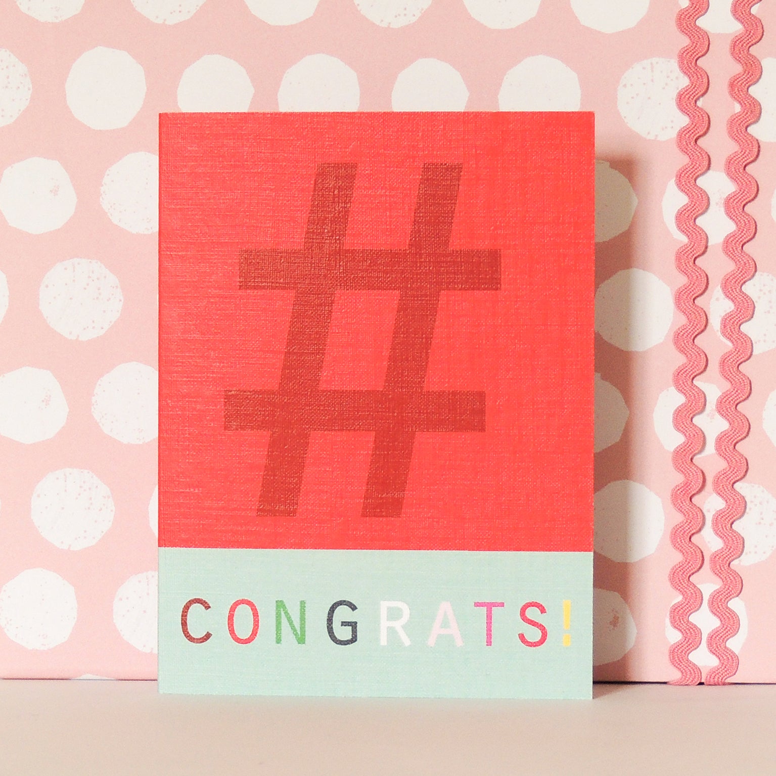 STW12 mini hashtag congrats! card