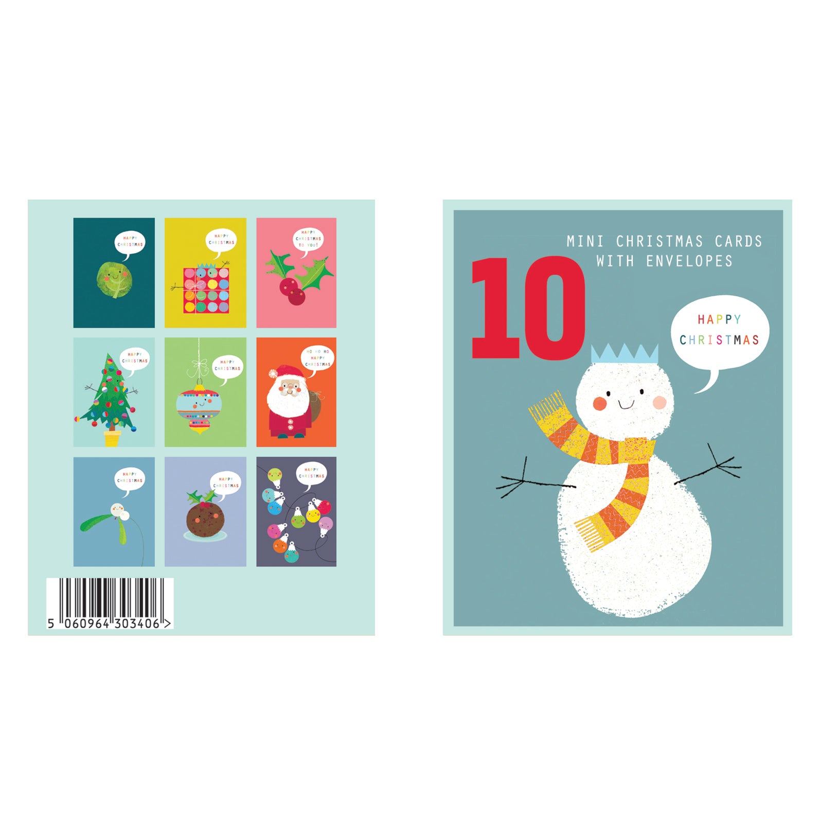 TBX01 mixed mini Christmas card box