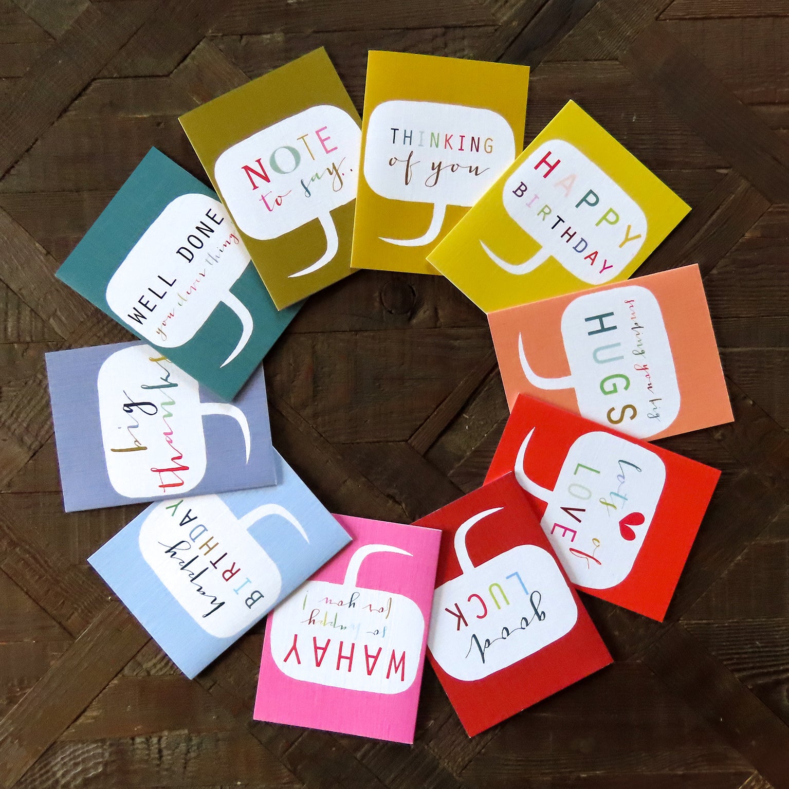 TBX03 mixed mini bubble cards box