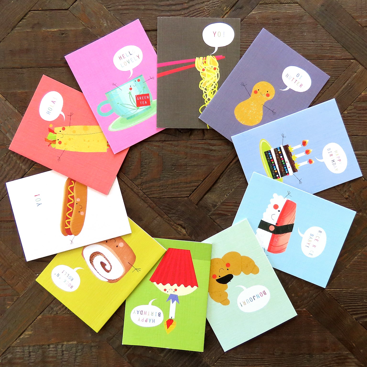 TBX04 mixed mini foodie cards box