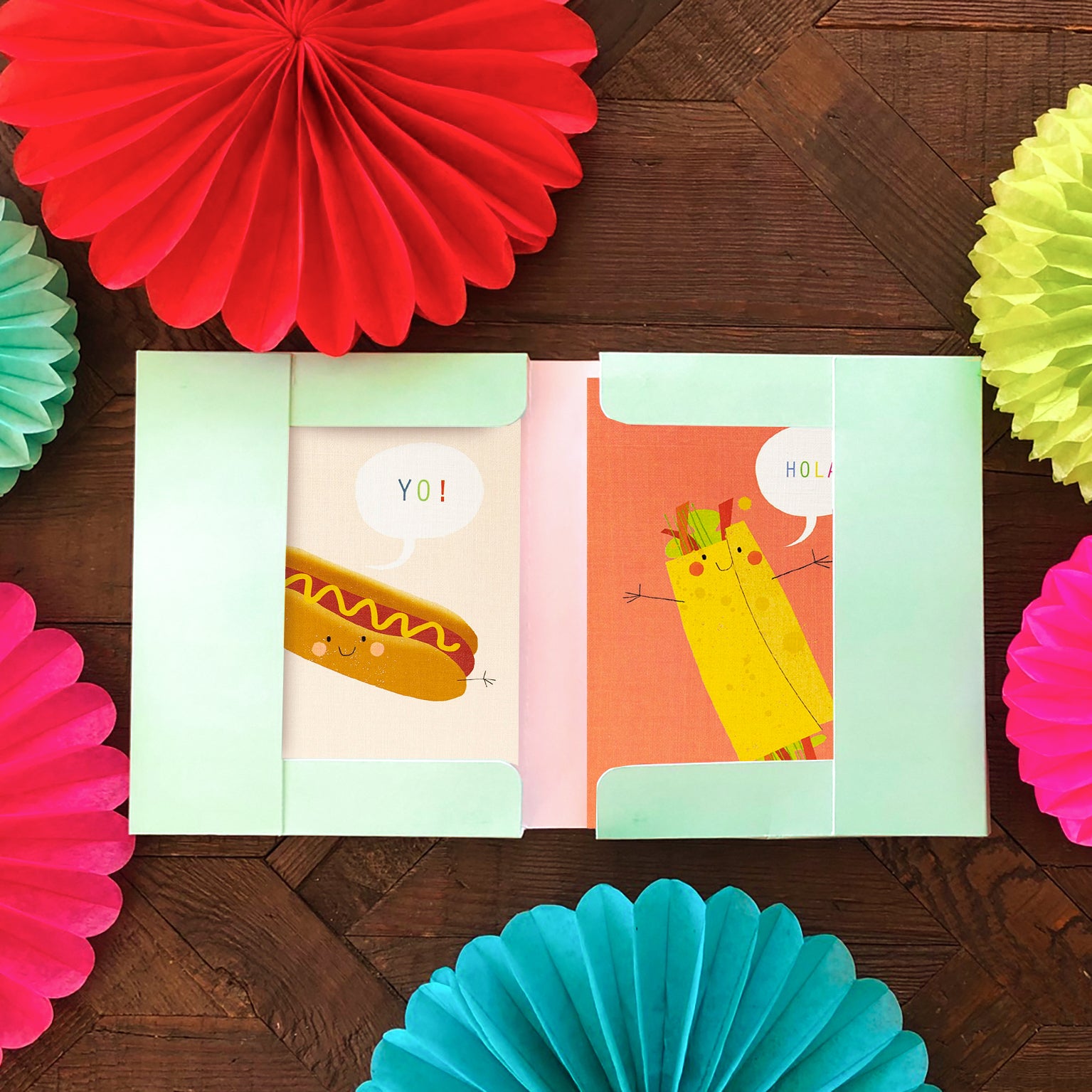 TBX04 mixed mini foodie cards box