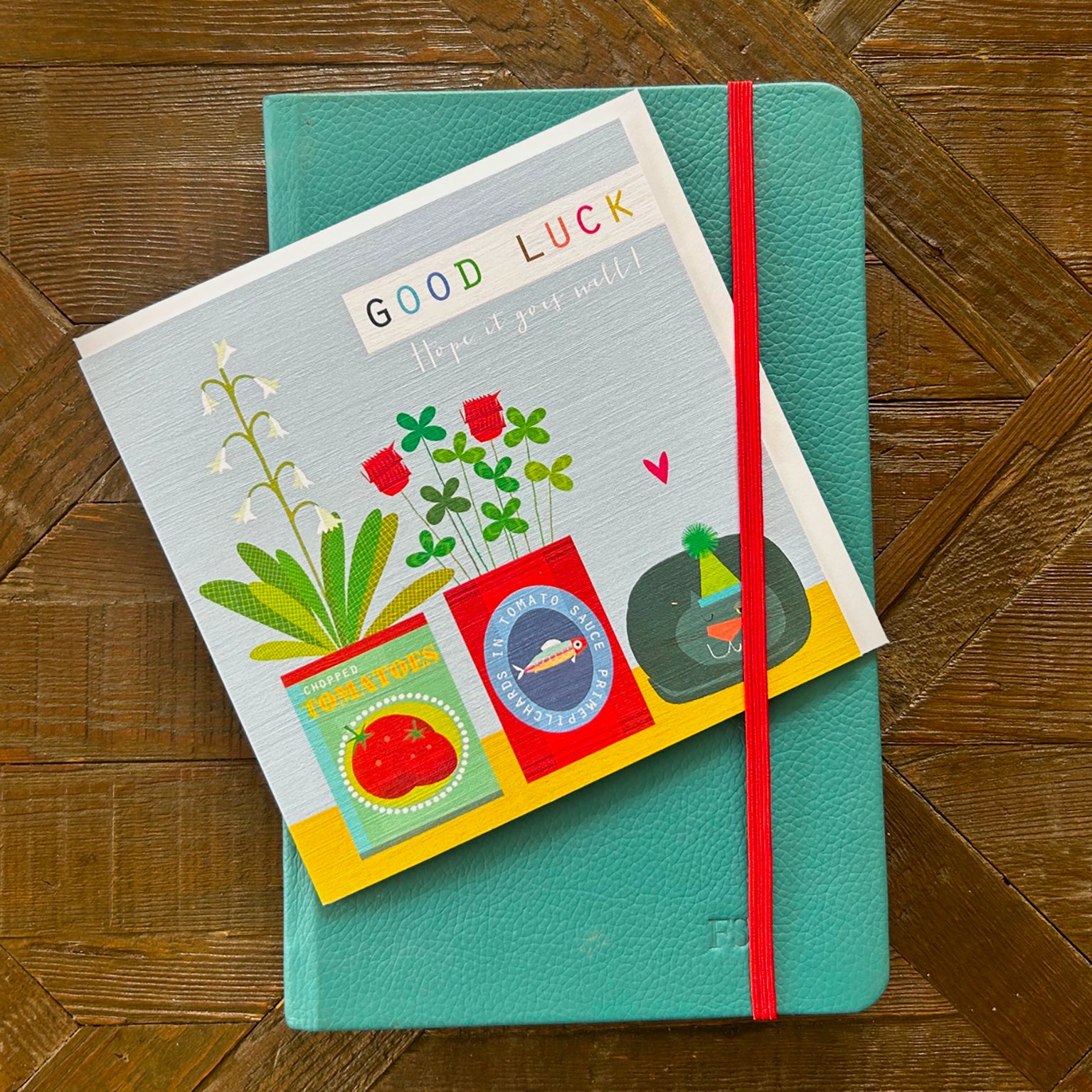 TC04 good luck greetings card