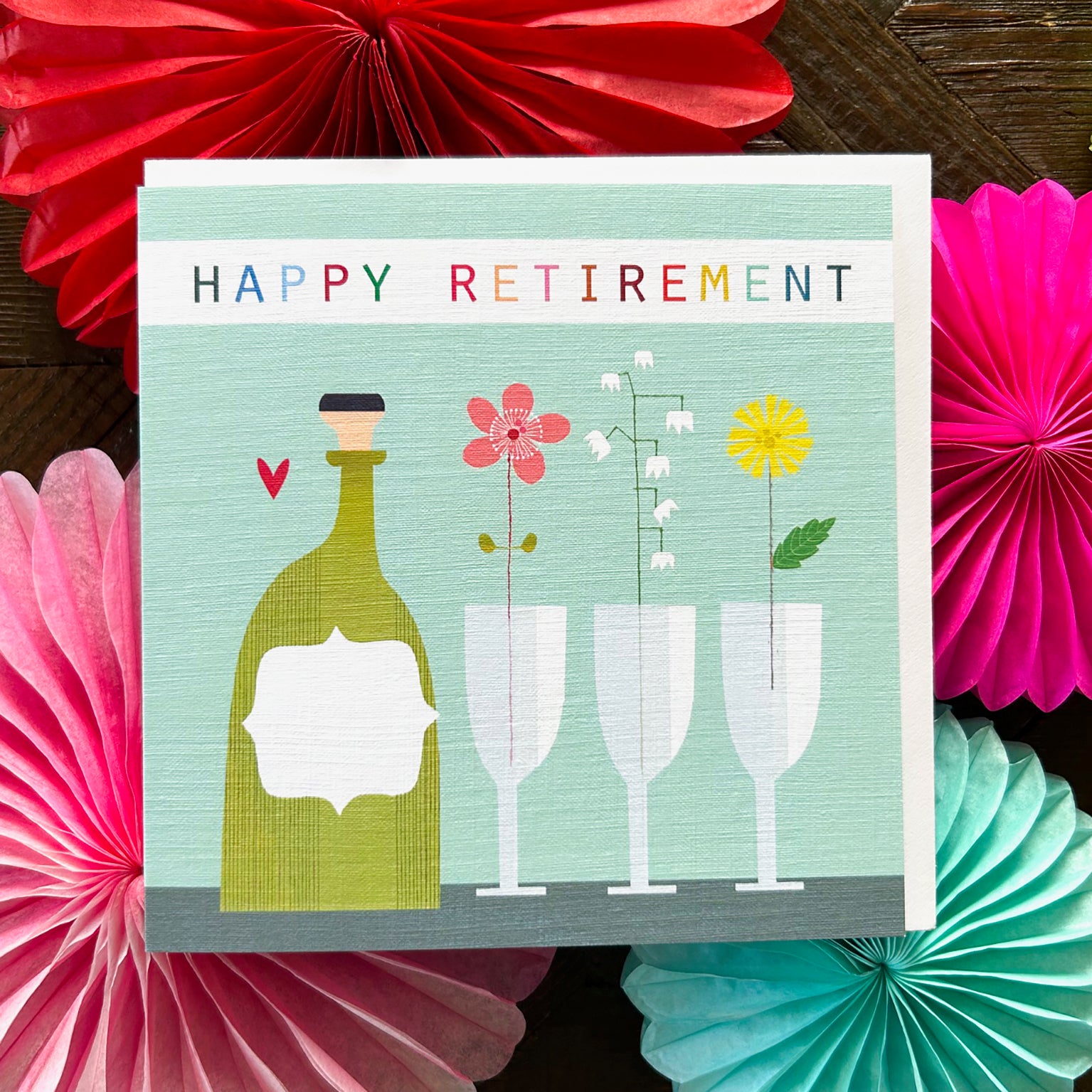 TC13 happy retirement greetings card