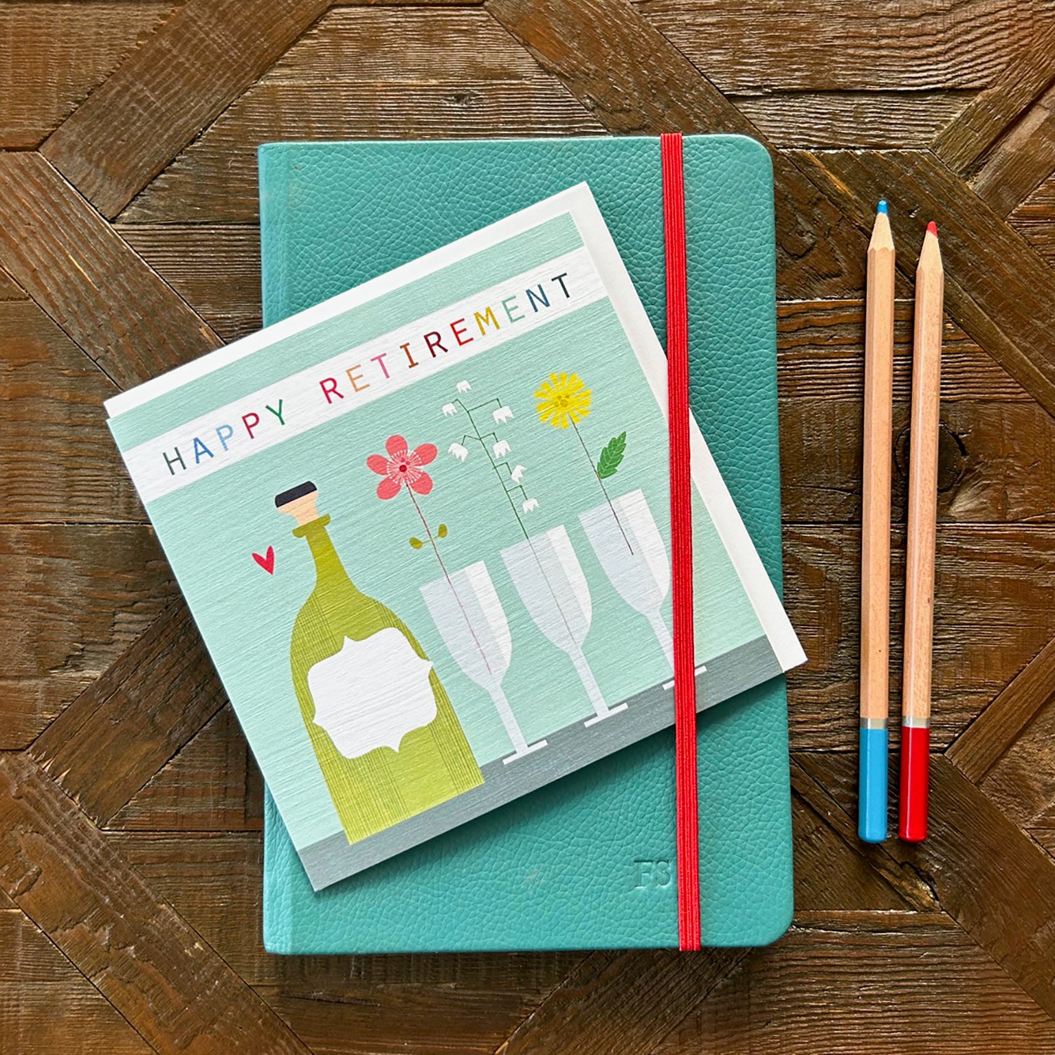 TC13 happy retirement greetings card
