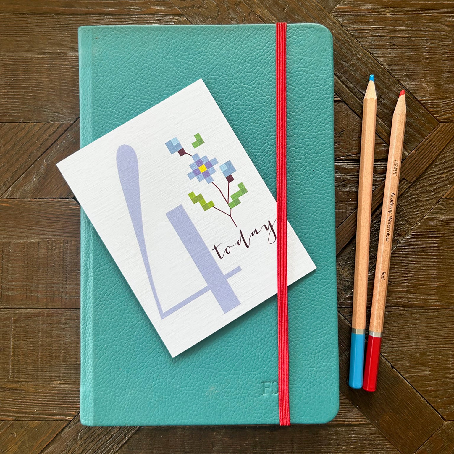 TCS04 mini cross stitch 4th birthday card