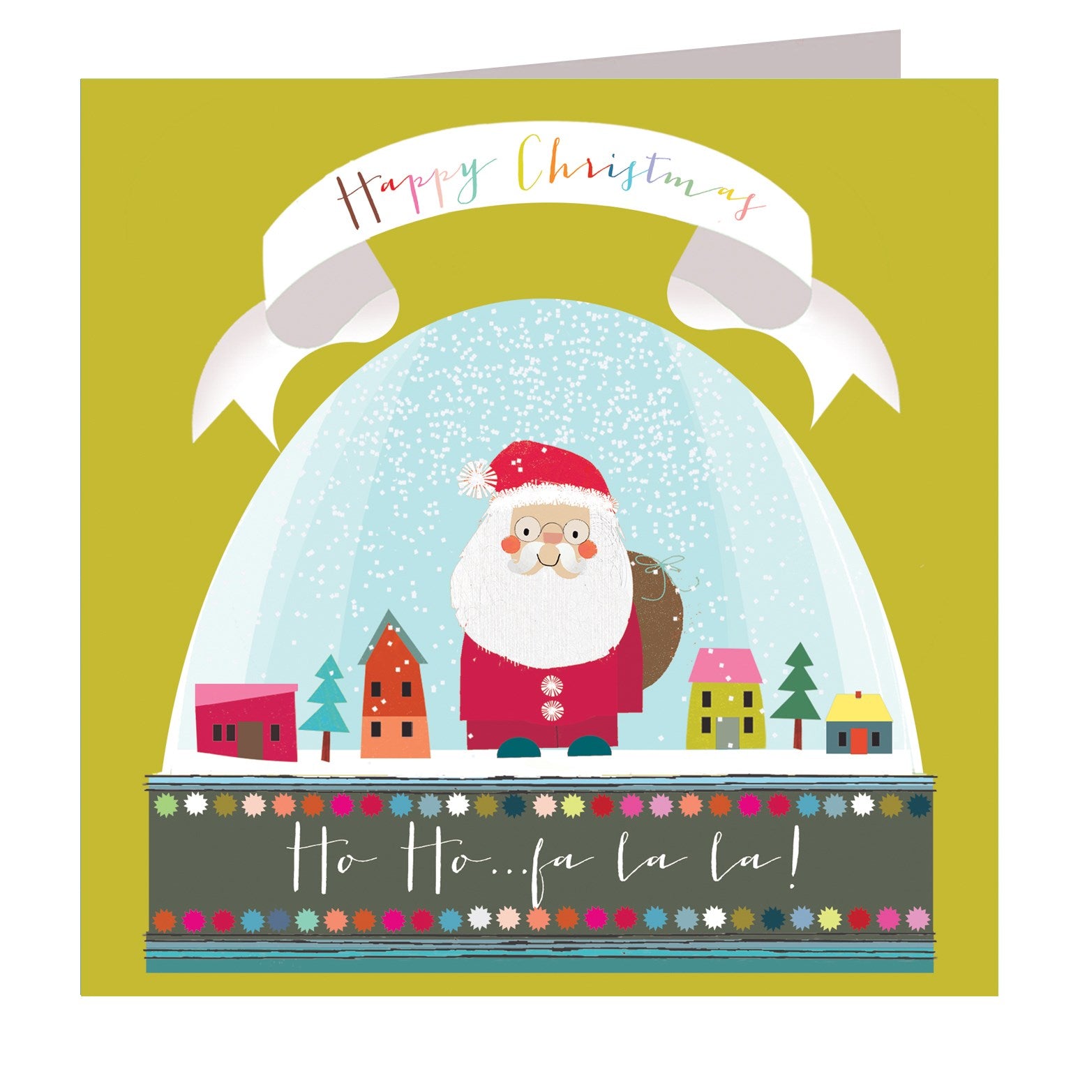 TF07 snowglobe Christmas greetings card
