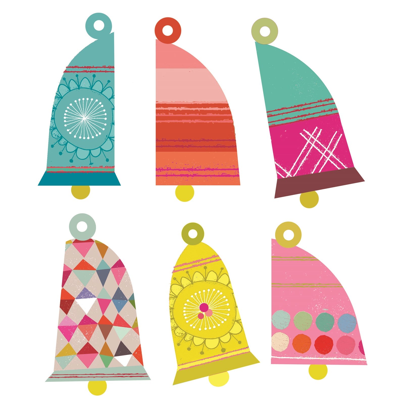 TG09 bells gift tags