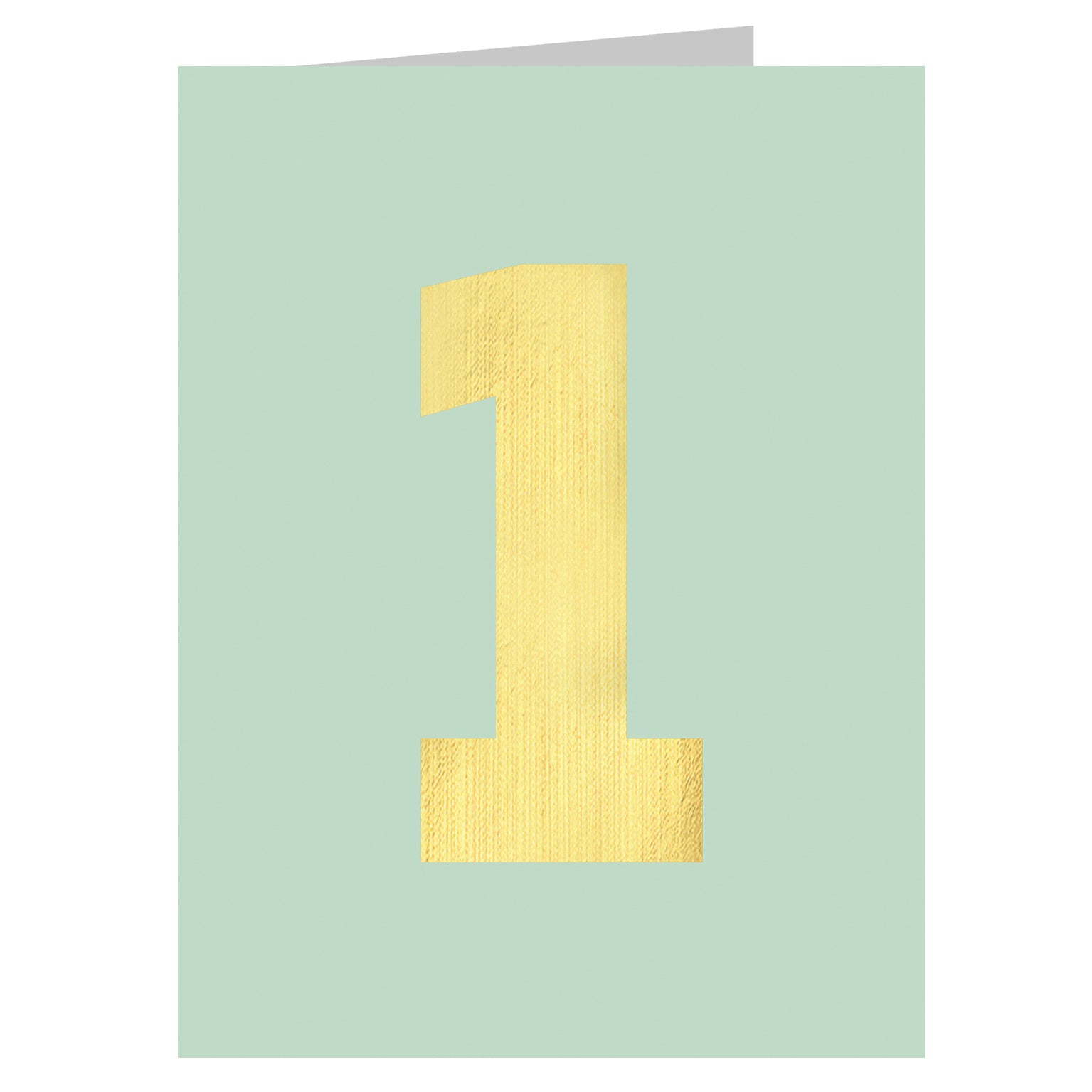 TGD01 mini gold foiled number one card