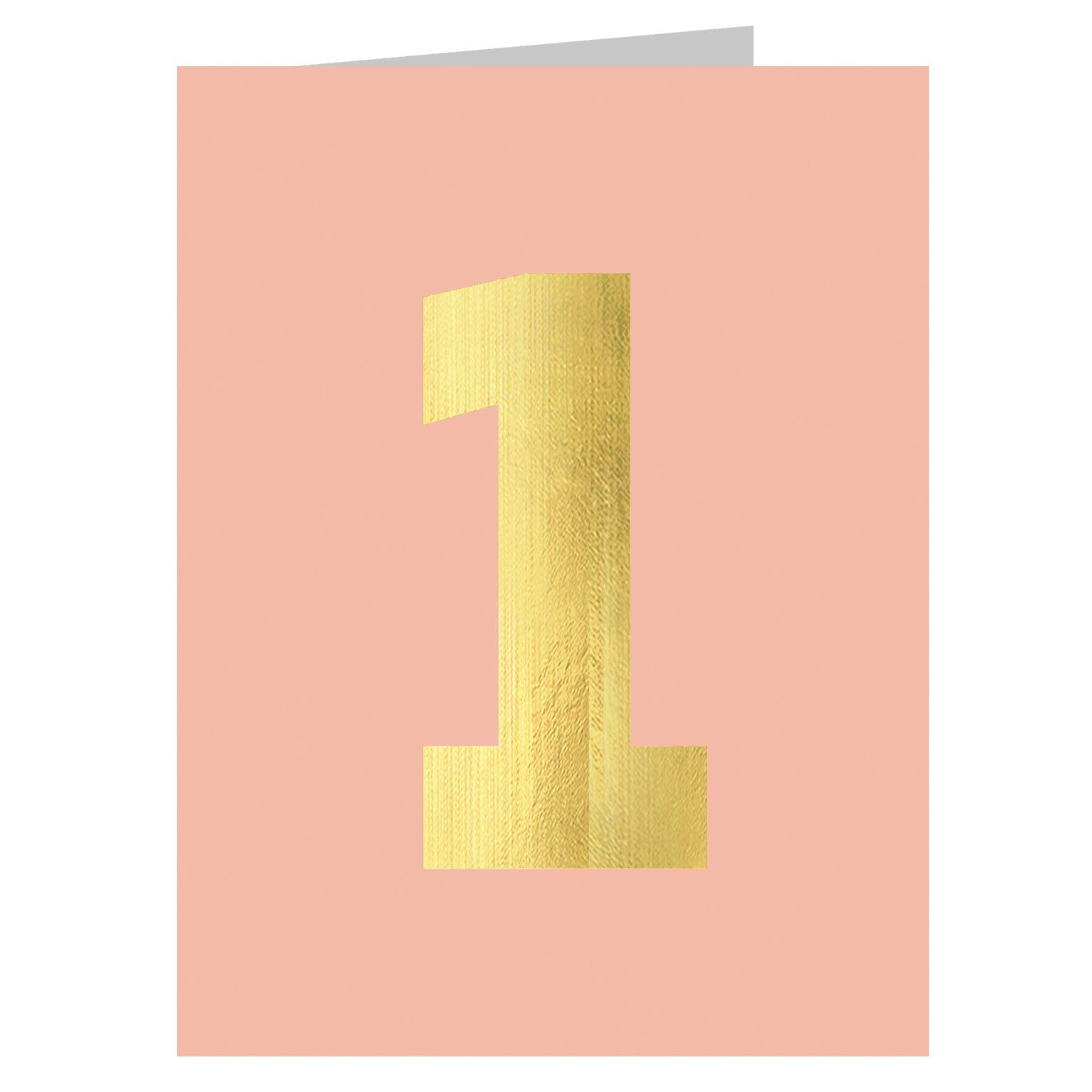 TGD08 mini gold foiled number one card