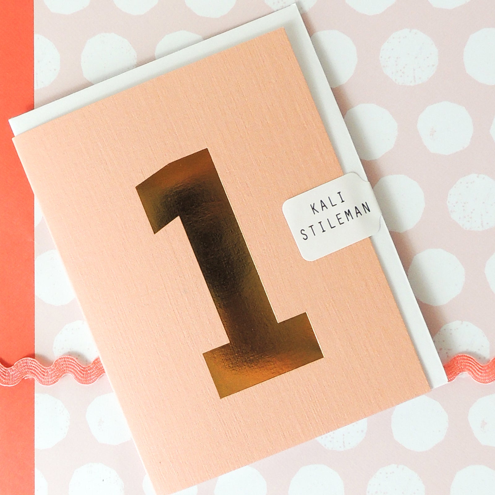 TGD08 mini gold foiled number one card