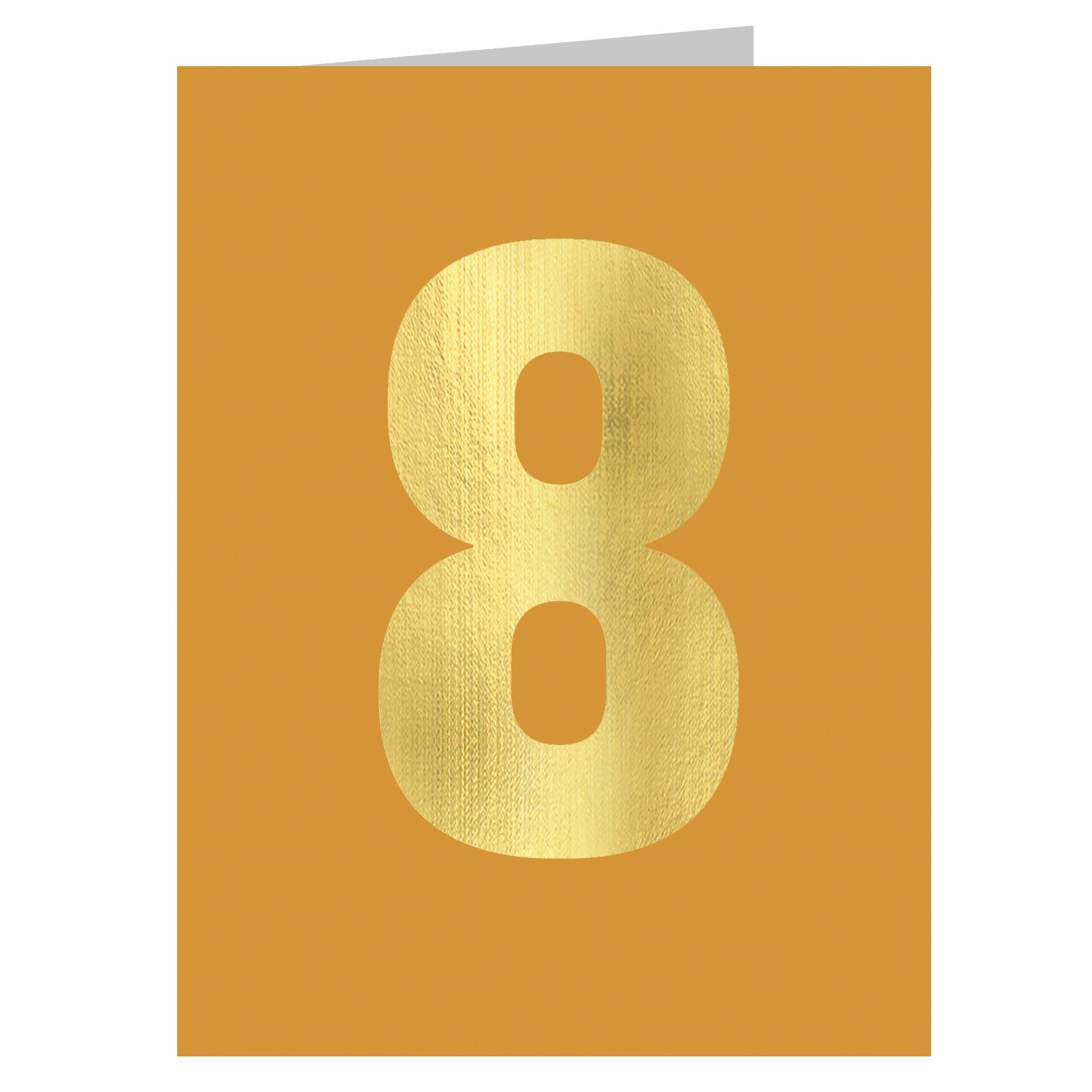 TGD11 mini gold foiled number eight card
