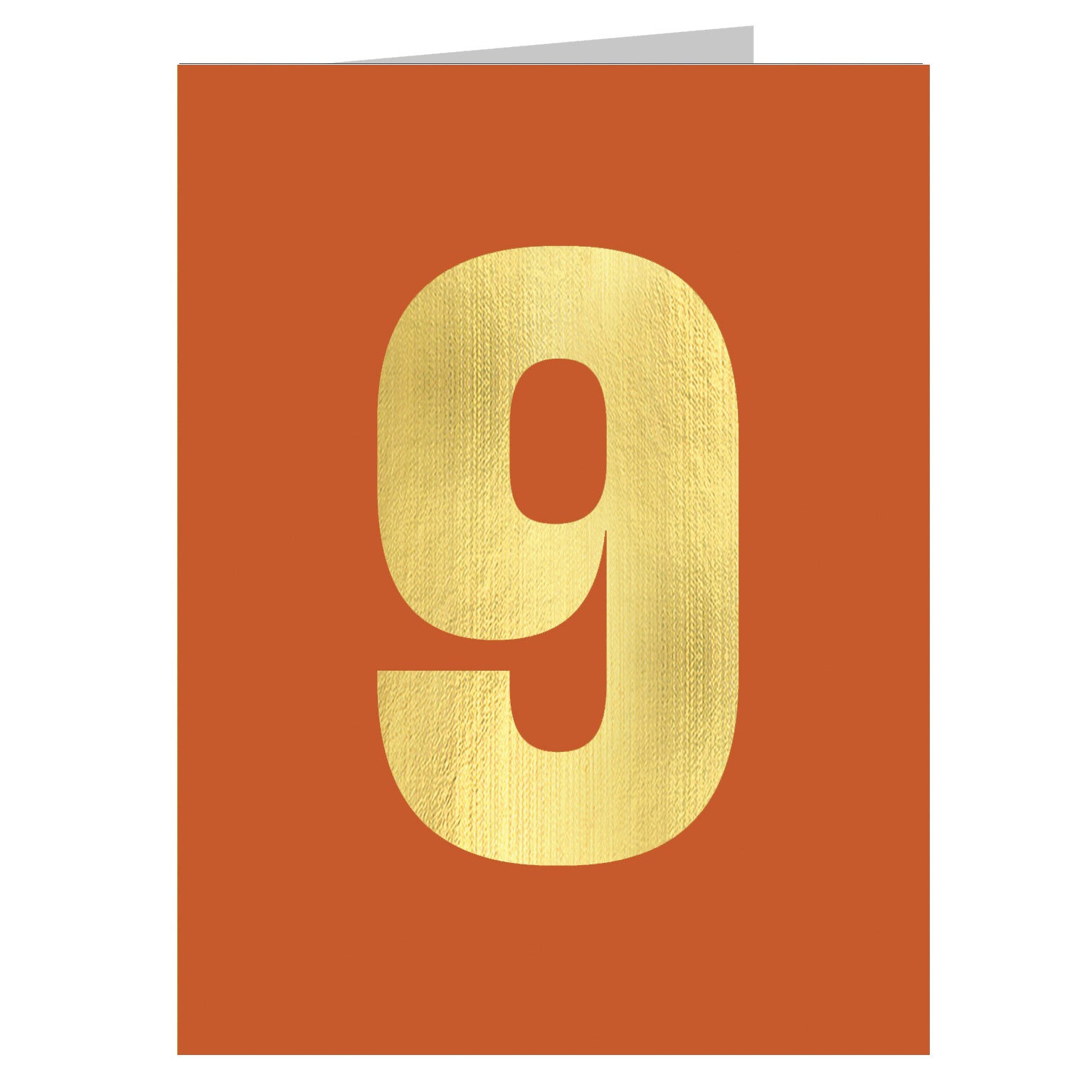 TGD12 mini gold foiled number nine card