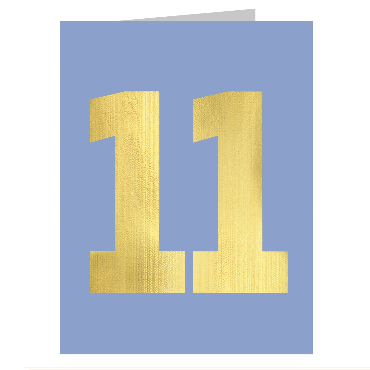 TGD14 mini gold foiled number eleven card