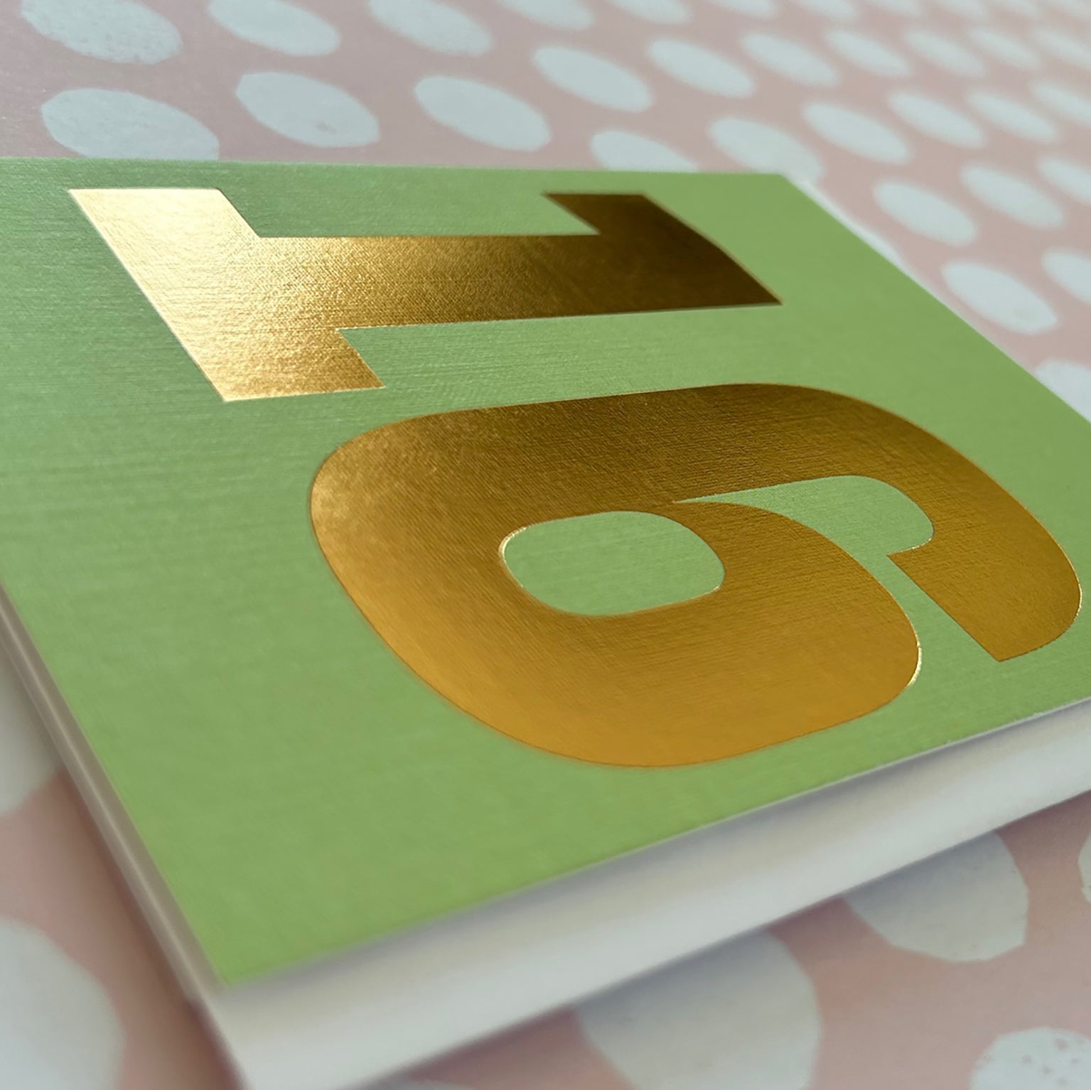 TGD19 mini gold foiled number sixteen card
