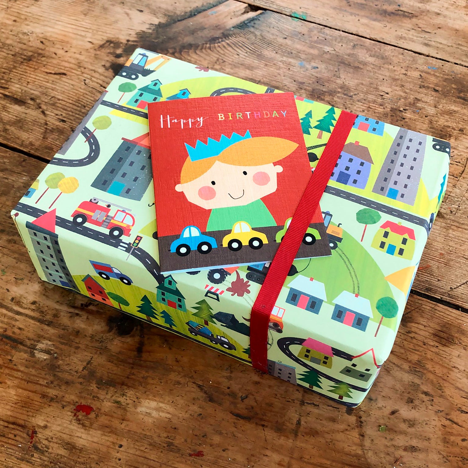 TMC01 mini toy cars birthday card