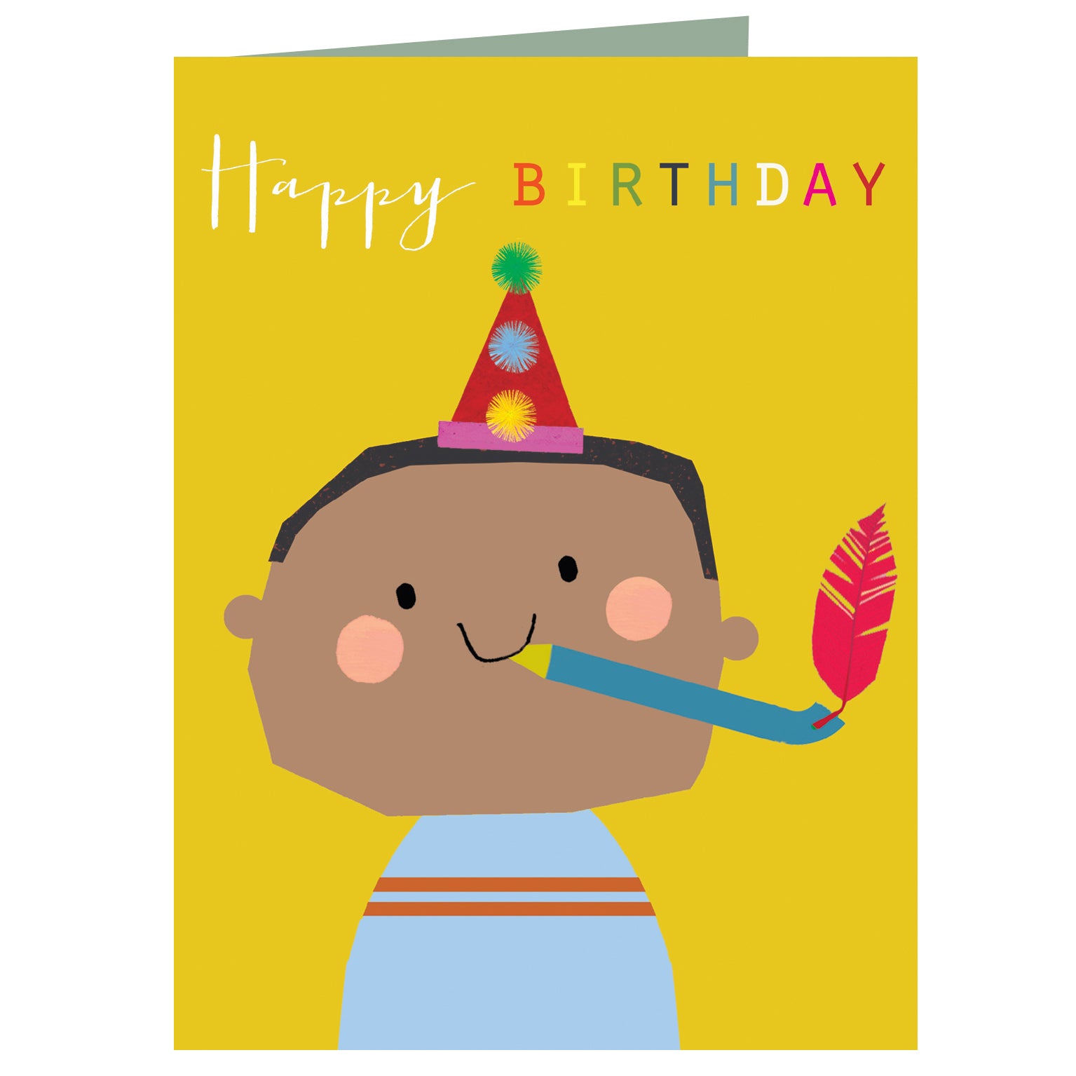 TMC02 mini party horn birthday card