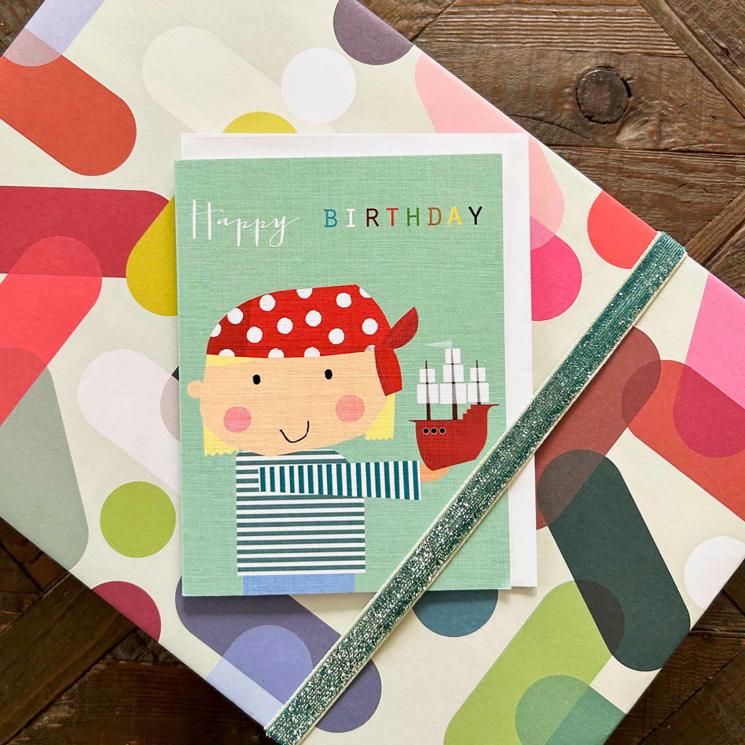 TMC03 mini pirate birthday card