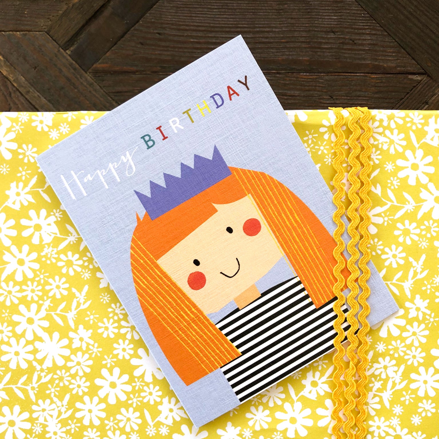 TMC04 mini birthday girl card
