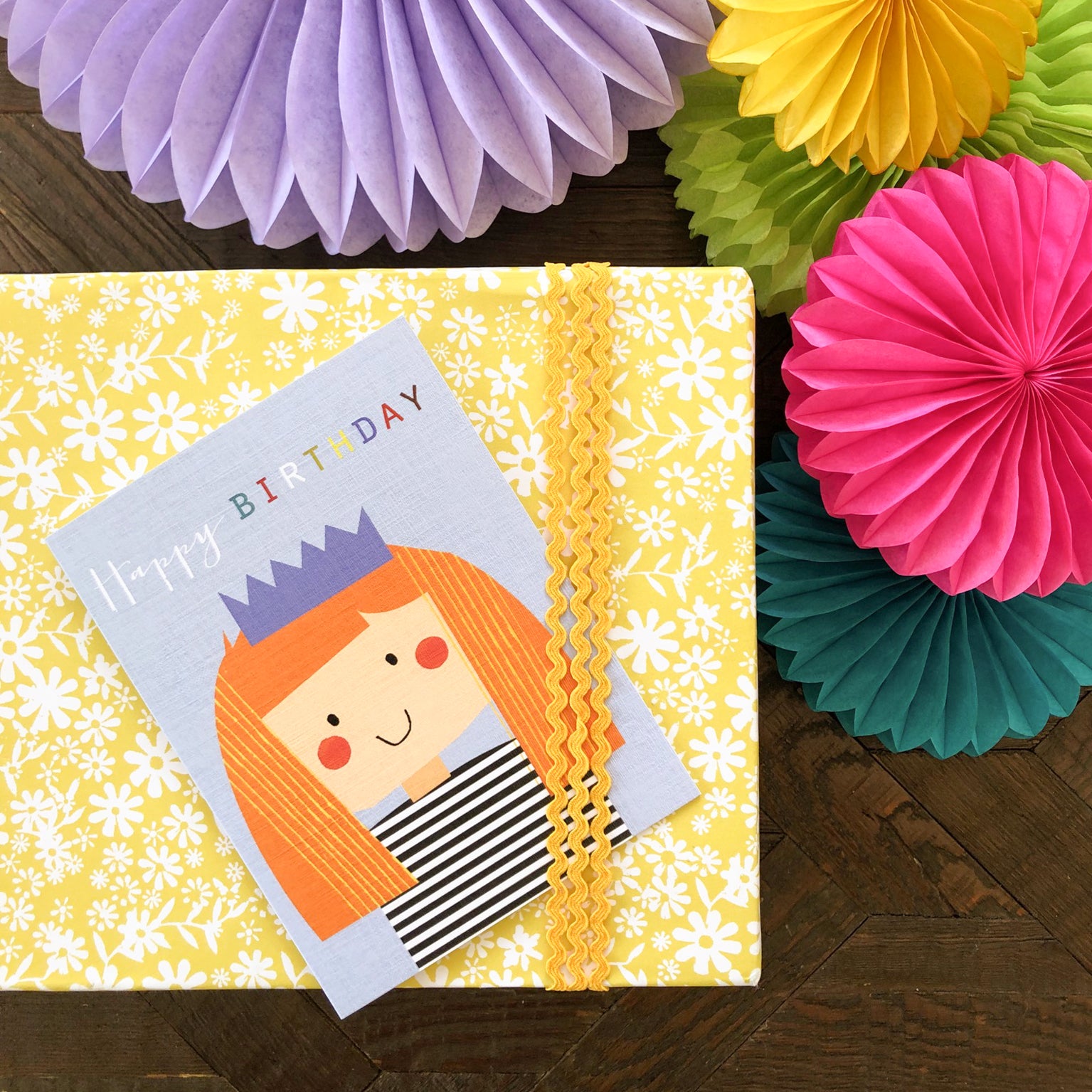 TMC04 mini birthday girl card