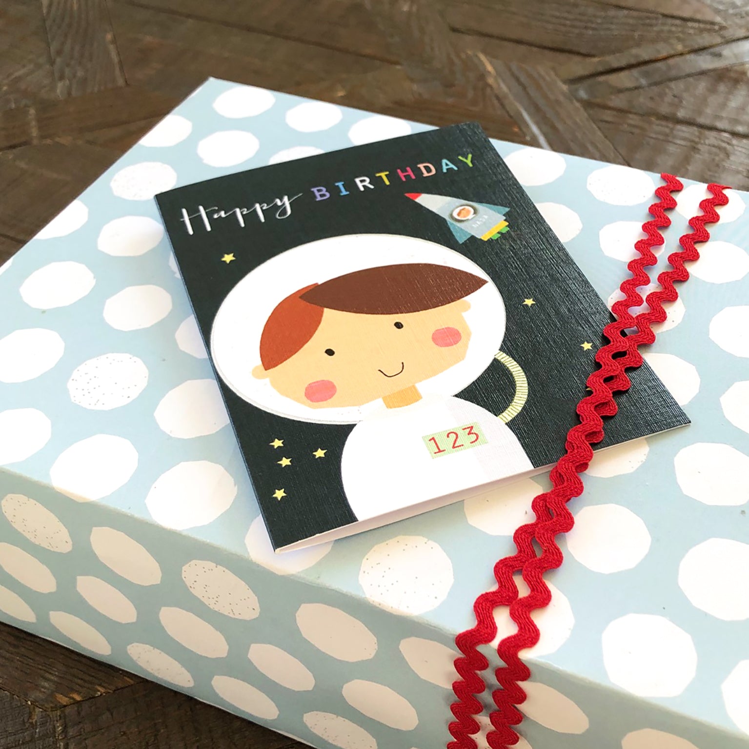 TMC07 mini spaceman birthday card