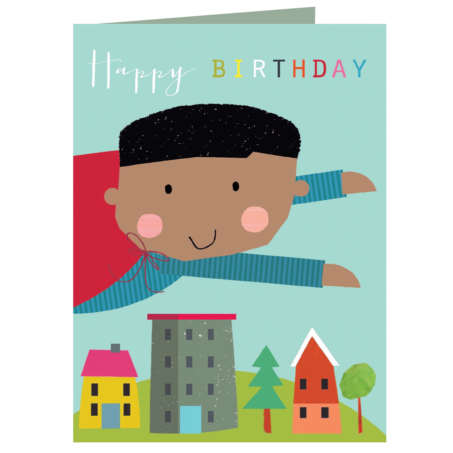 TMC08 mini superhero birthday card