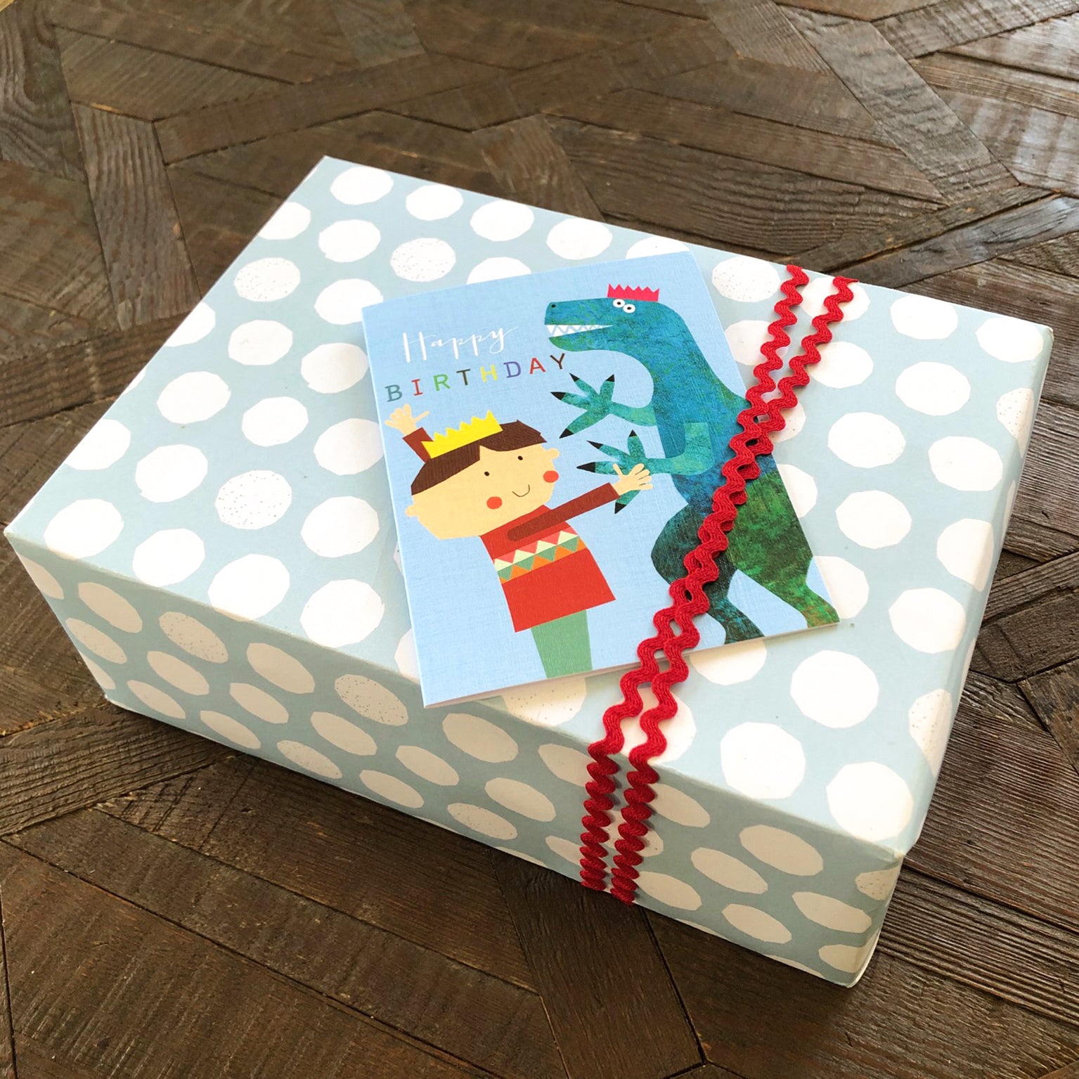 TMC10 mini dinosaur birthday card