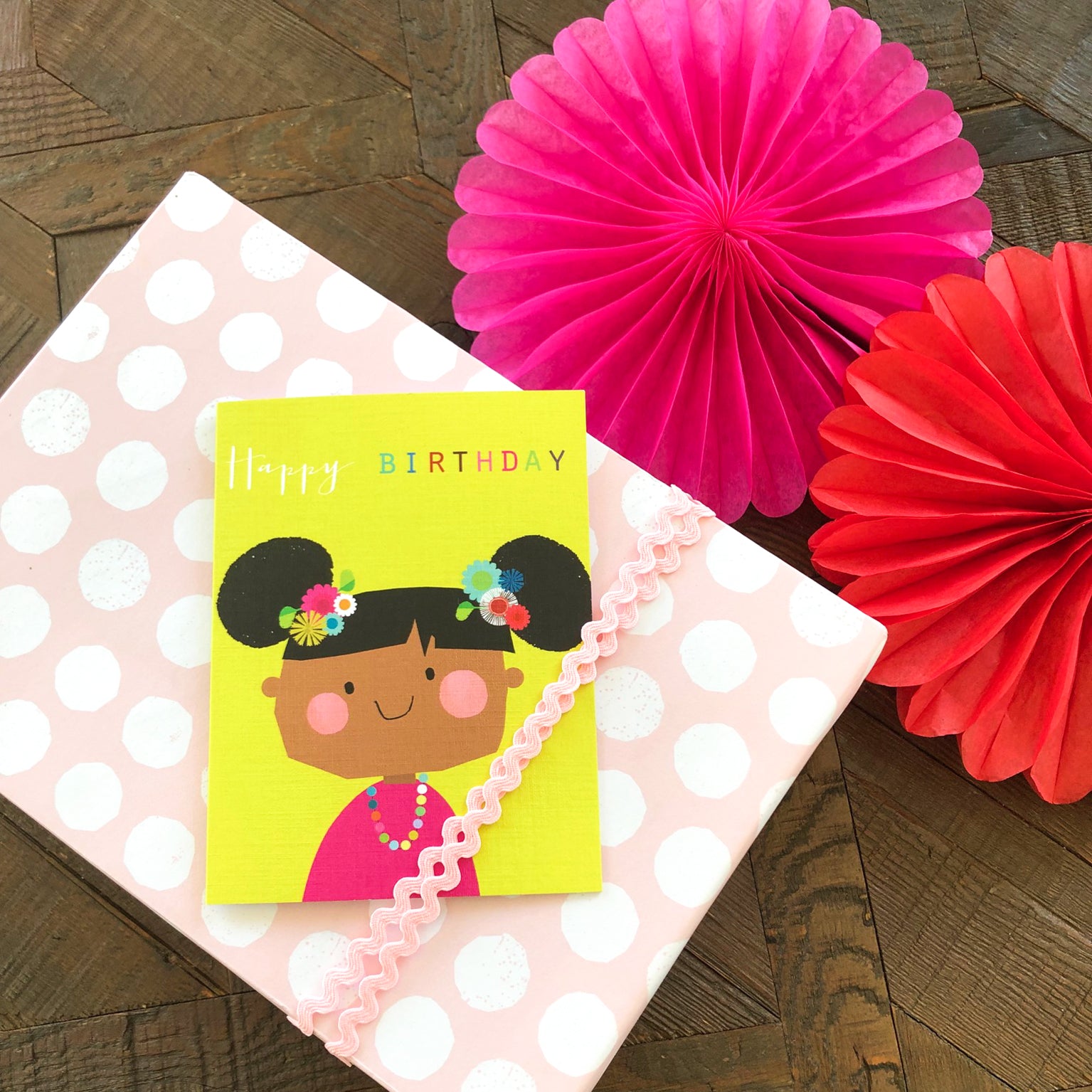 TMC12 mini flower girl birthday card