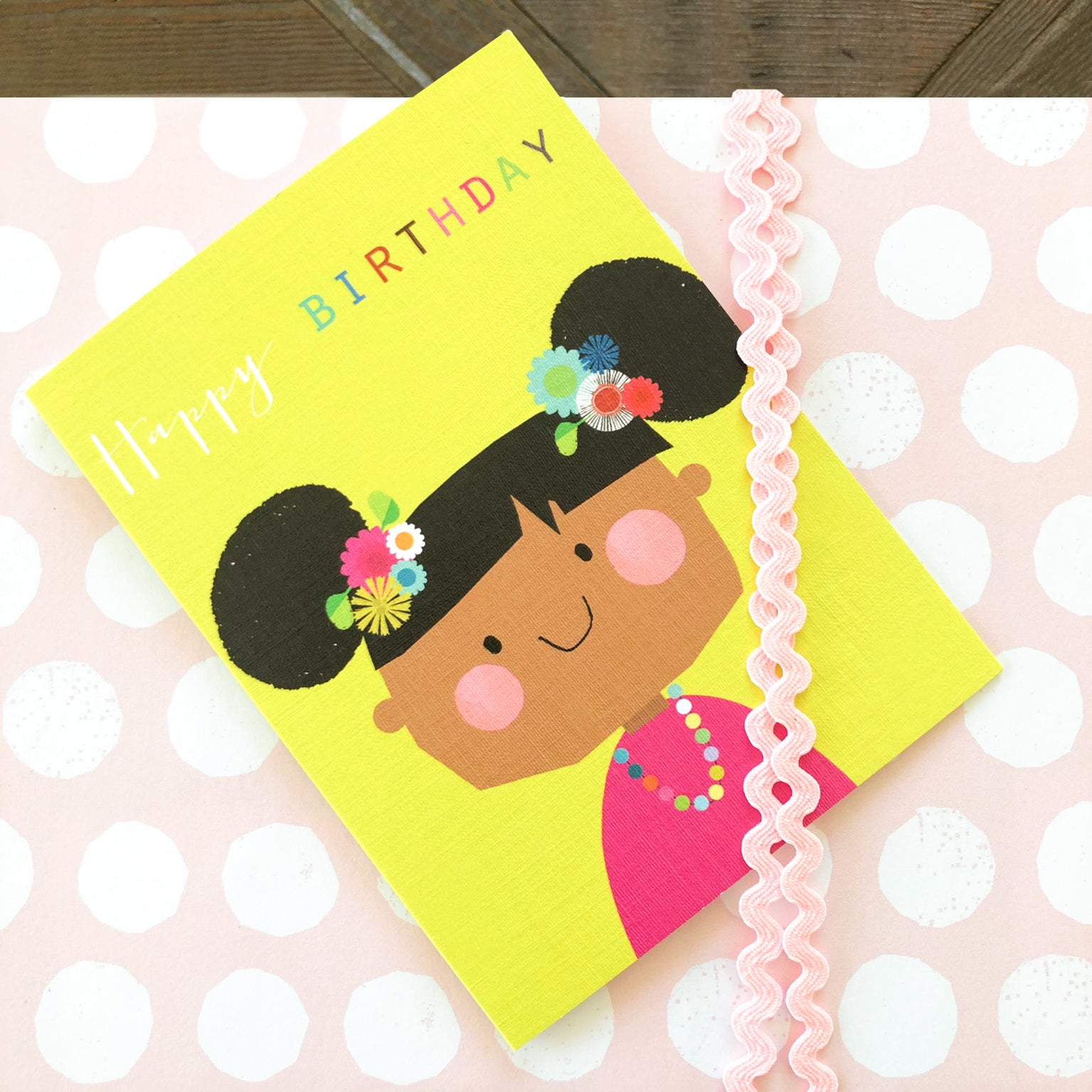 TMC12 mini flower girl birthday card