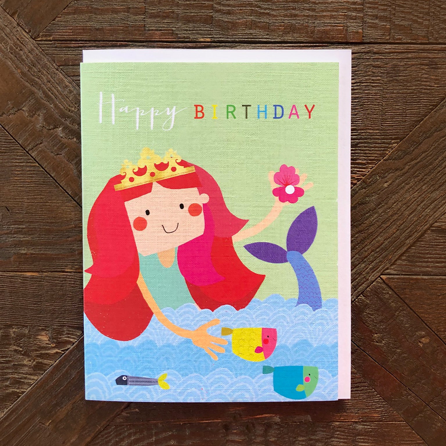 TMC21 mini mermaid birthday card