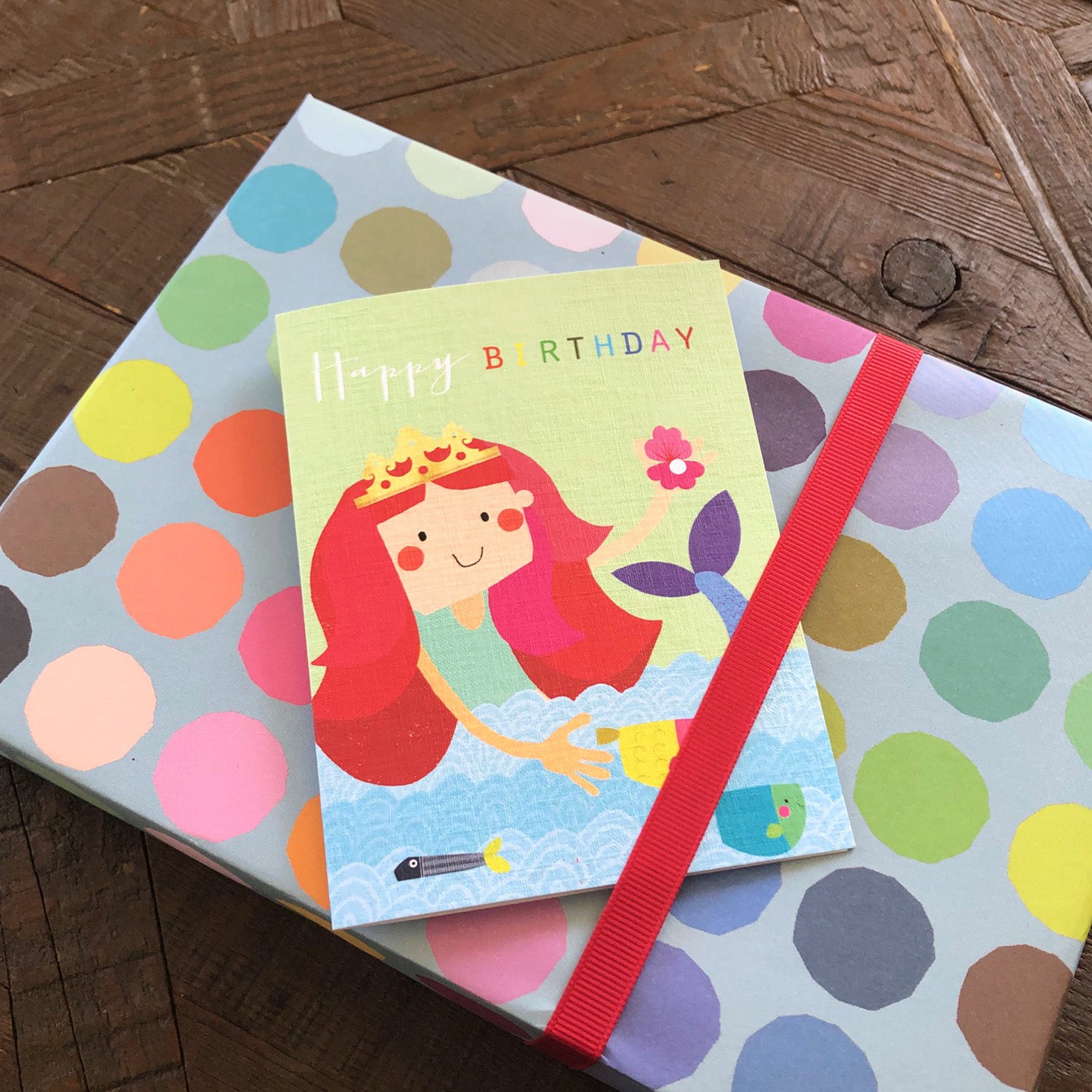 TMC21 mini mermaid birthday card