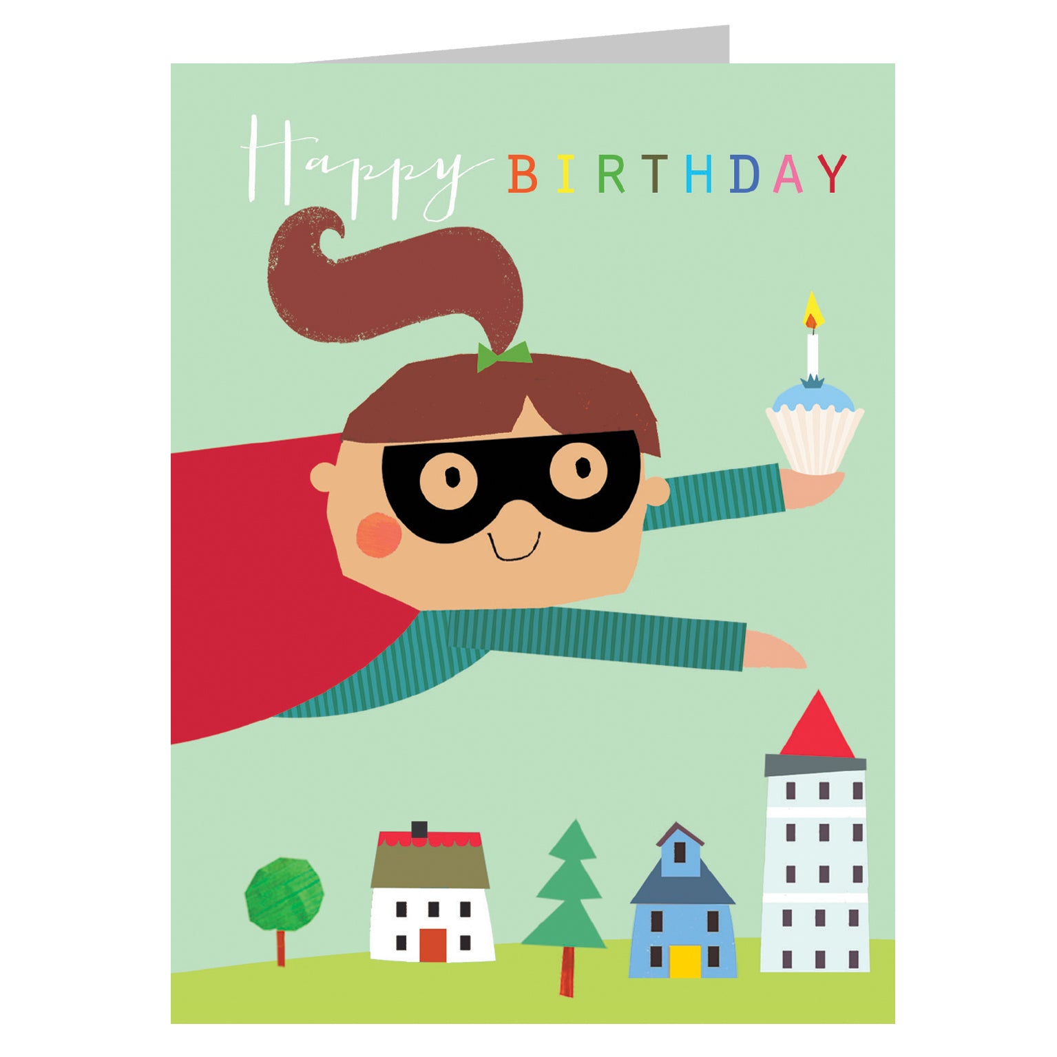 TMC24 mini superhero hero girly birthday card