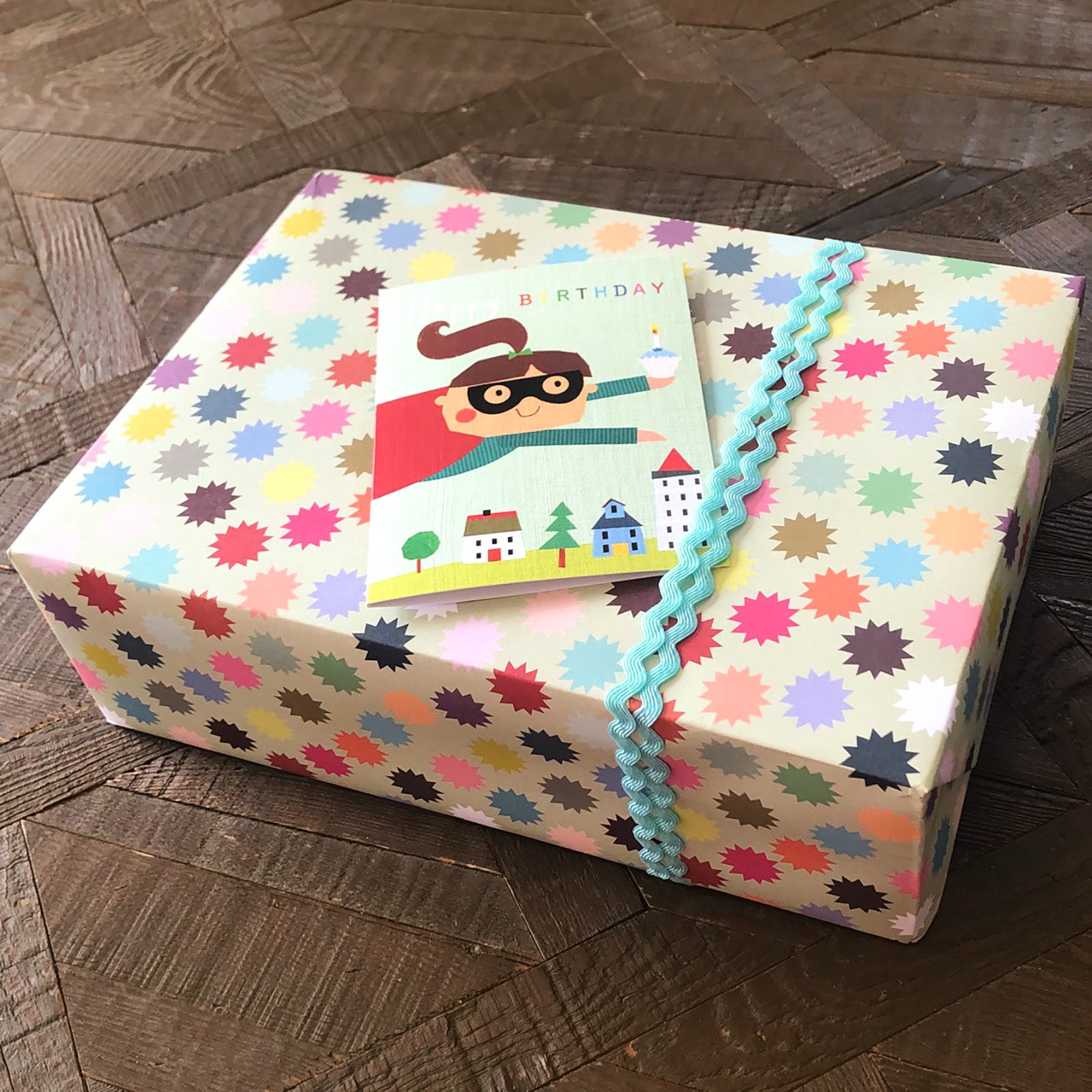 TMC24 mini superhero hero girly birthday card