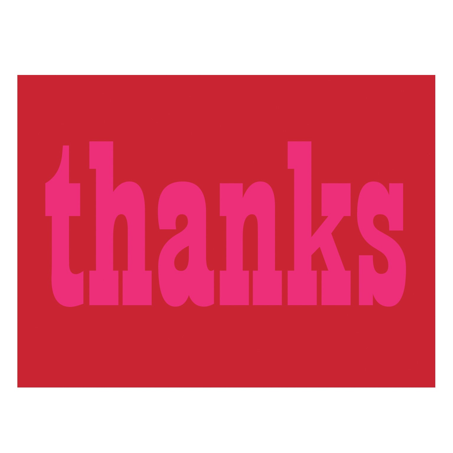 TW104 mini glittery thanks card