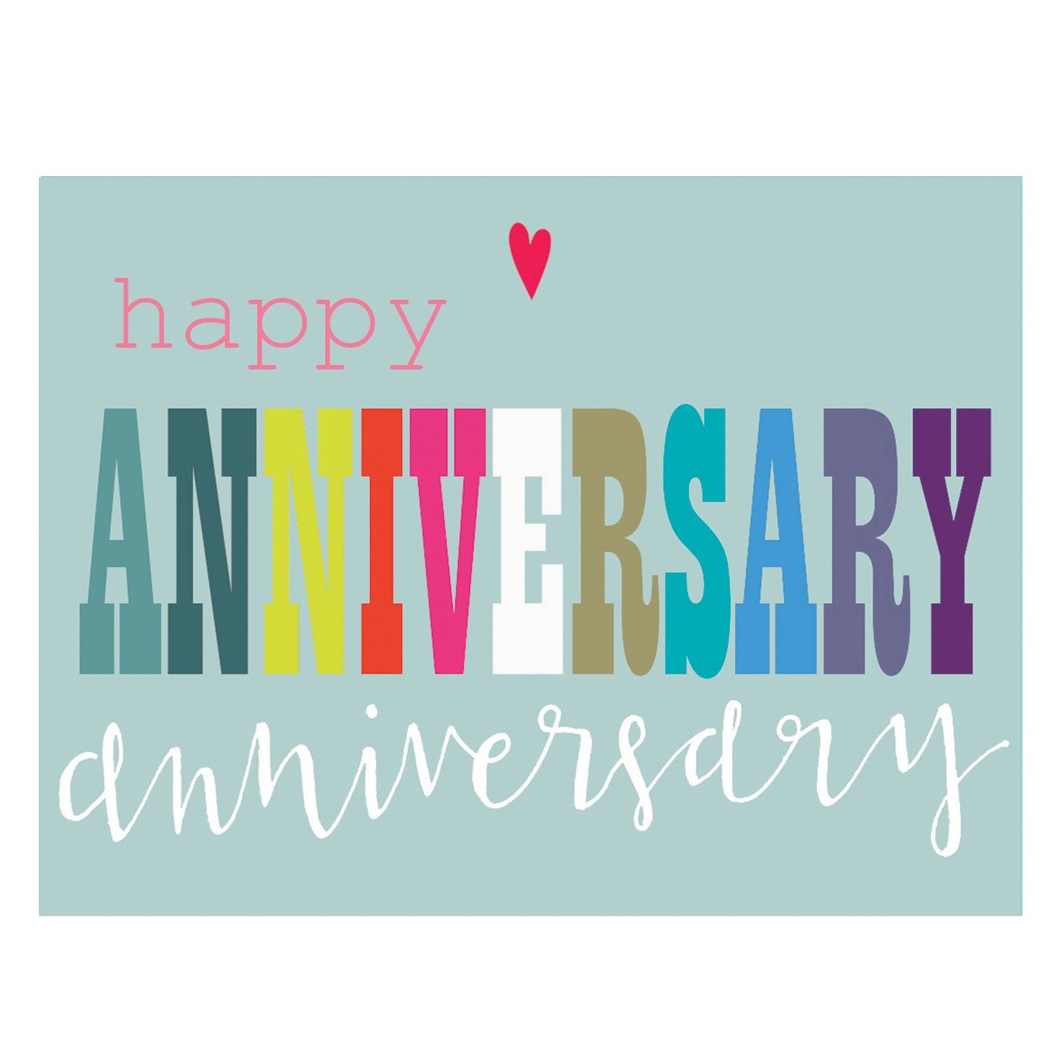 TW105 mini glittery anniversary card
