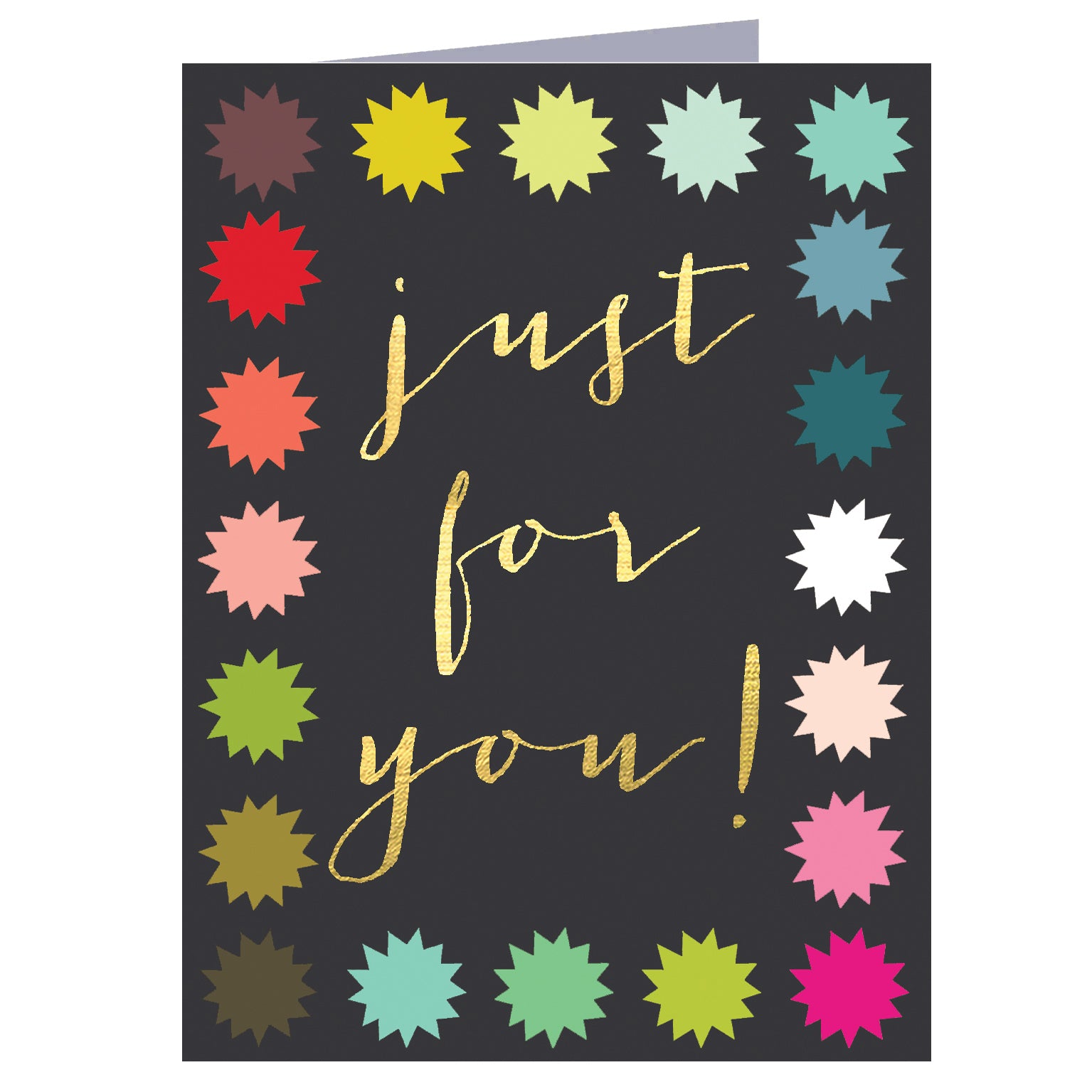 TW401 mini gold foiled just for you card