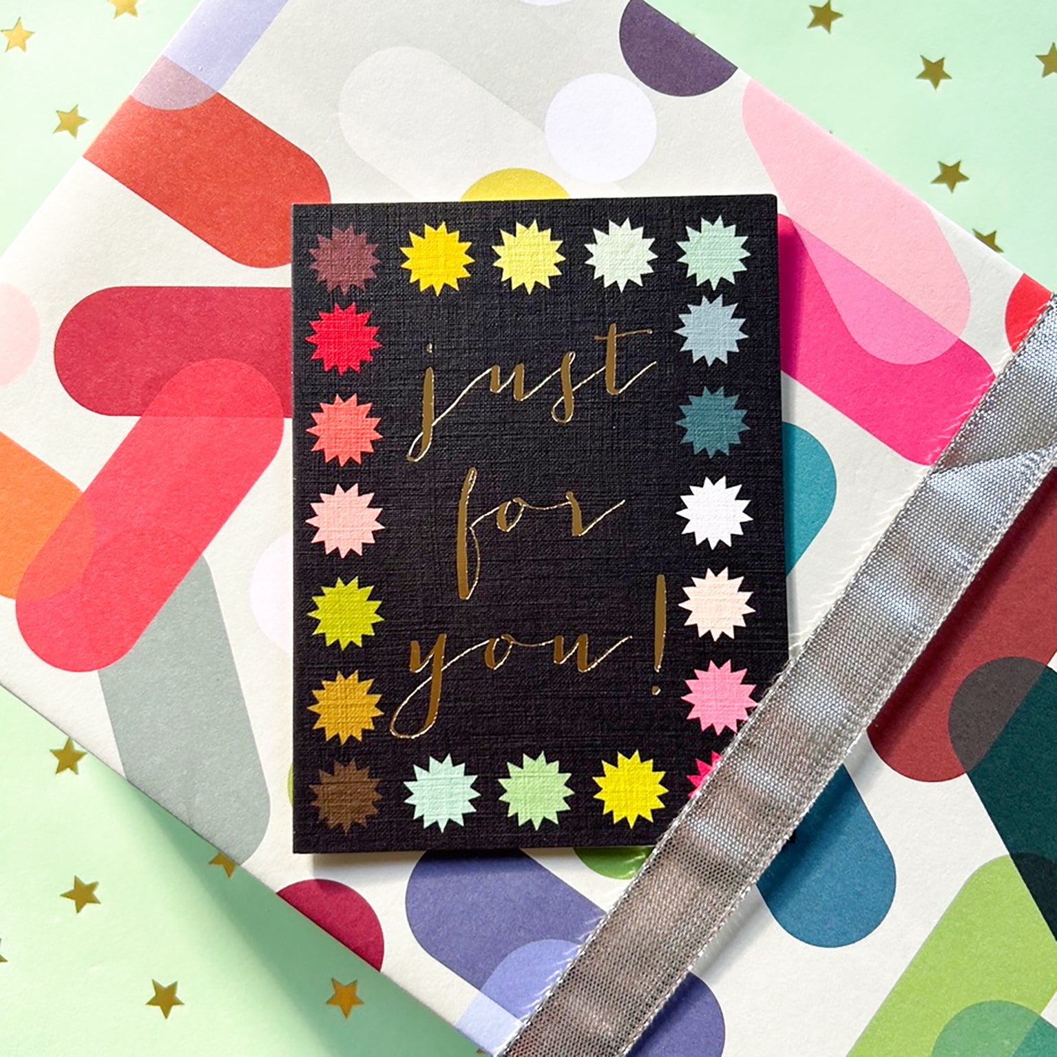 TW401 mini gold foiled just for you card