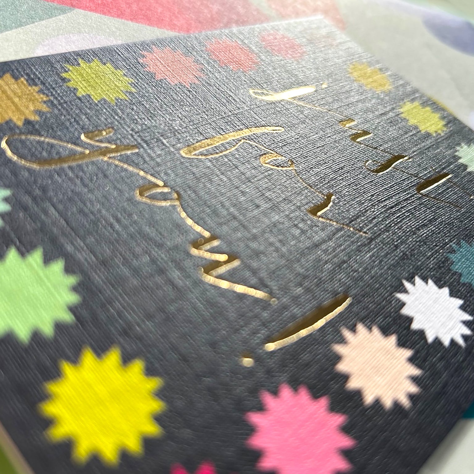 TW401 mini gold foiled just for you card