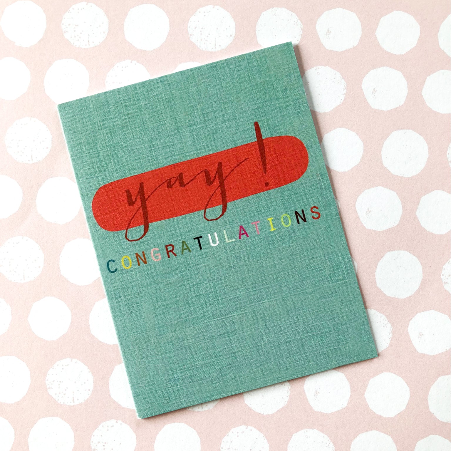 TW409 mini congratulations greetings card