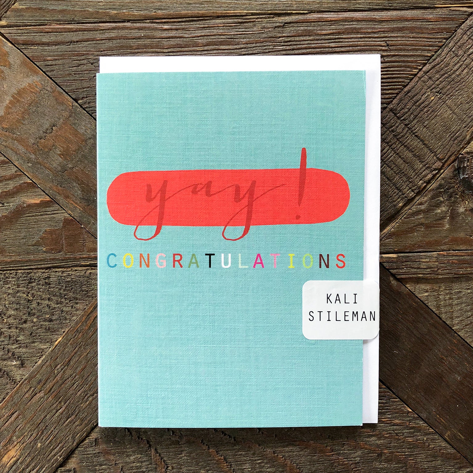 TW409 mini congratulations greetings card